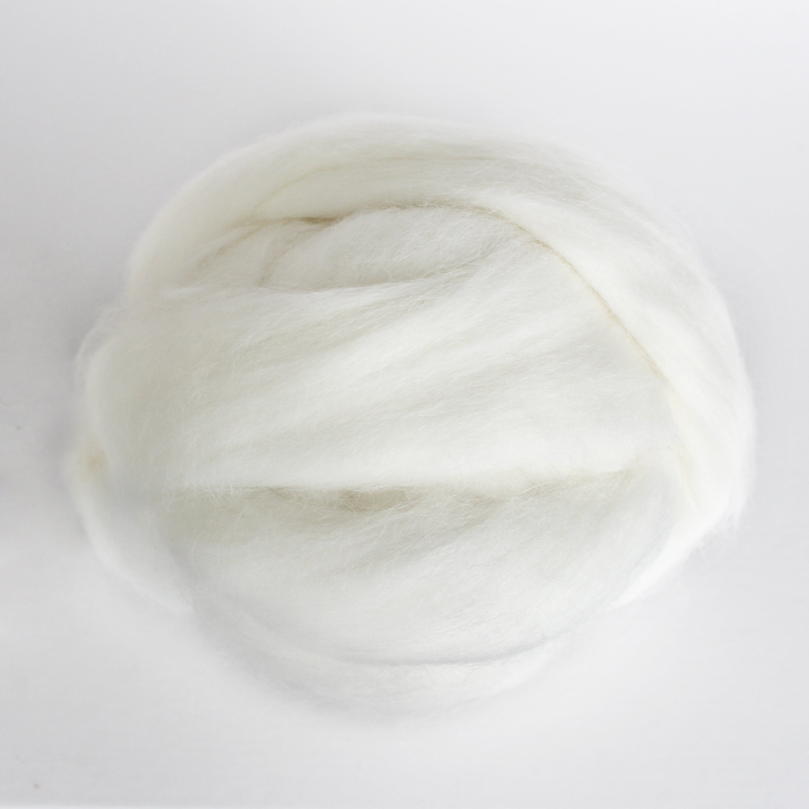 #116 PURE ANGORA RABBIT HAIR WHITE ROVING TOPS