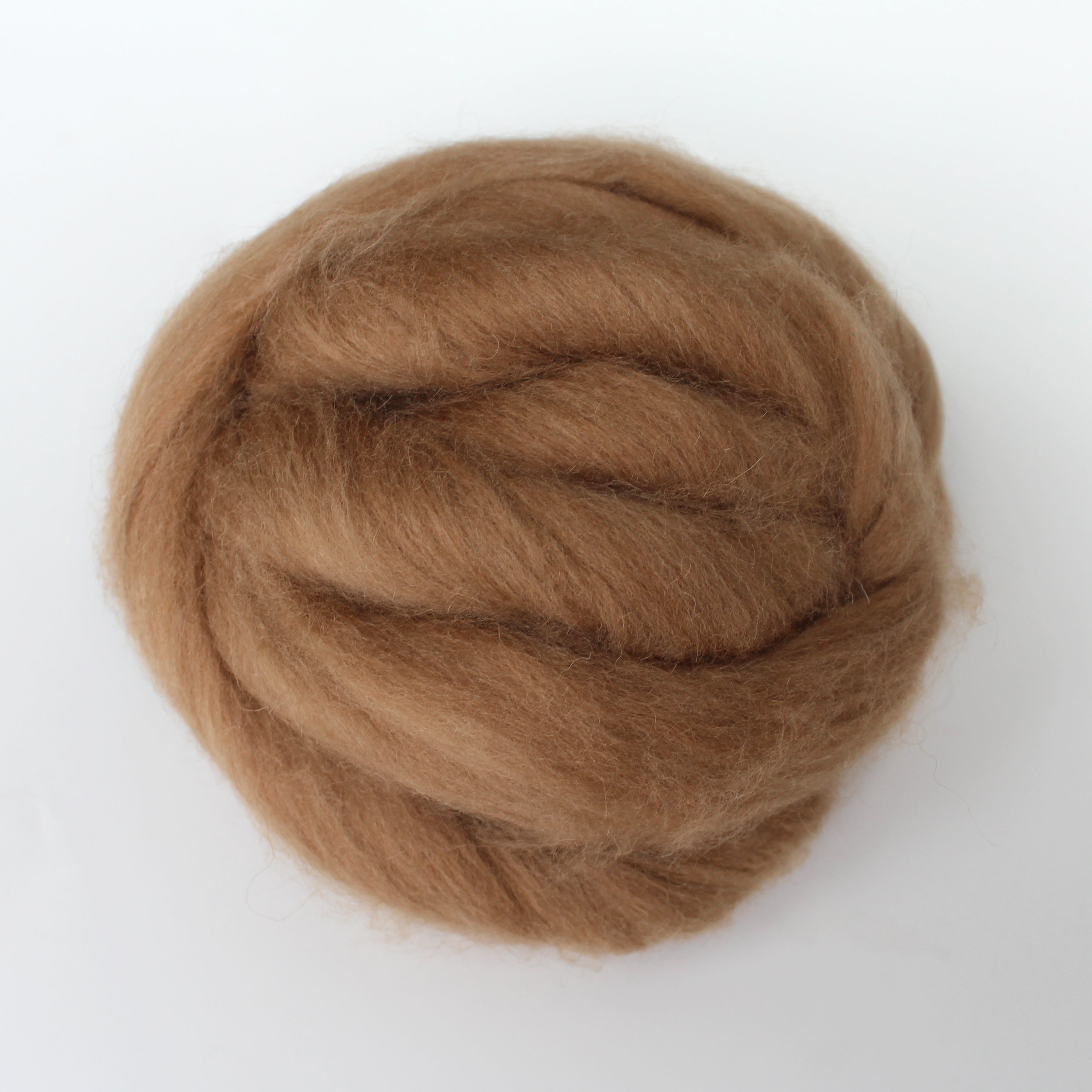 #117 PURE DEHAIRED BABY CAMEL DOWN GOLDEN BROWN ROVING