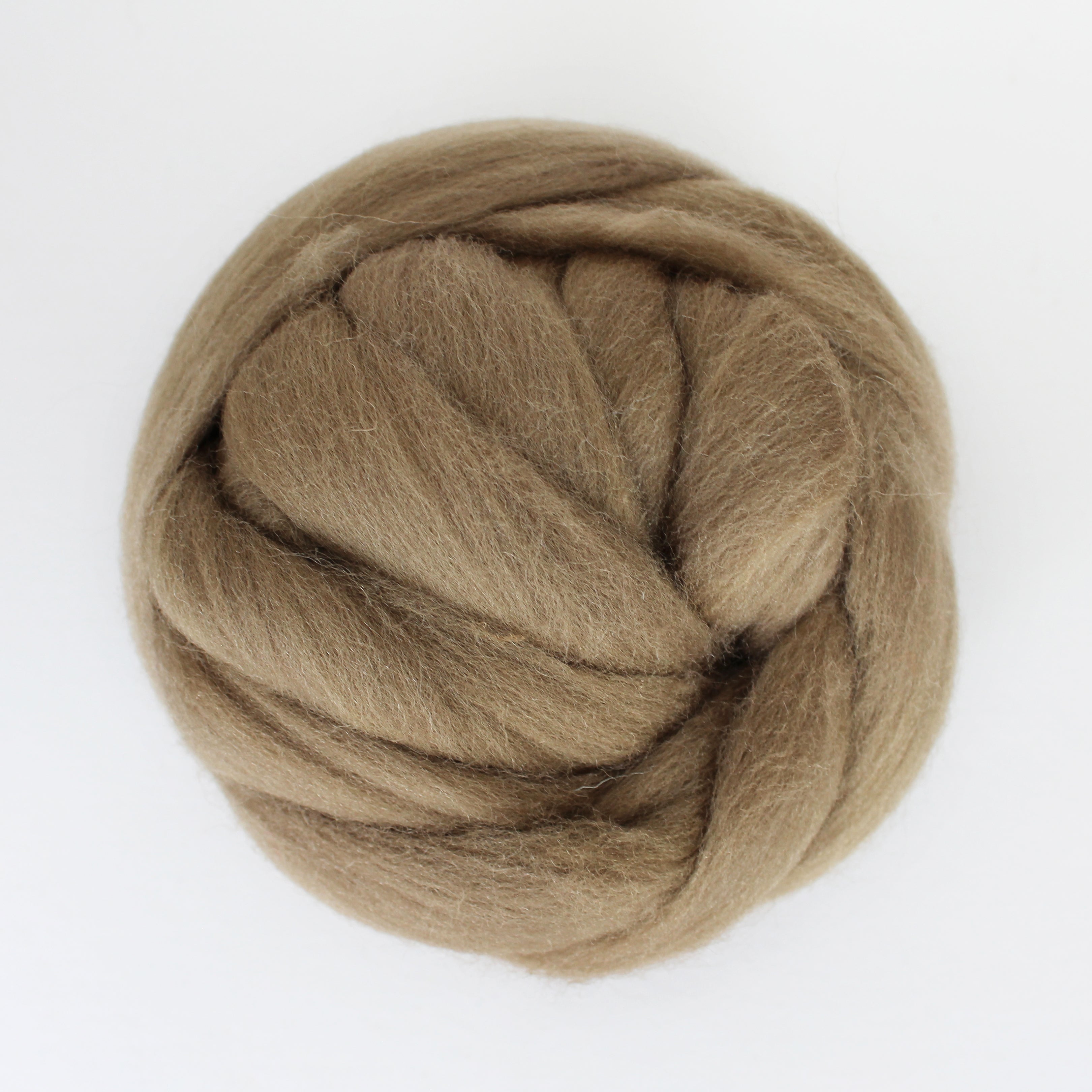 Merino wool roving Khaki EF021