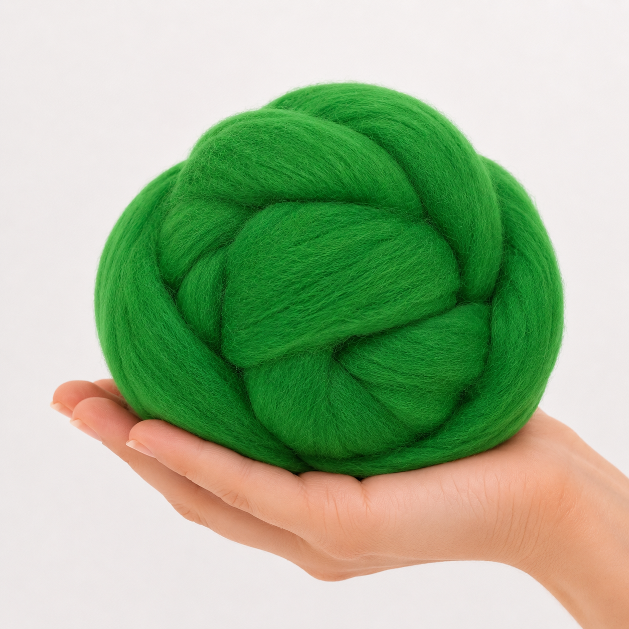 Felting Wool Green Grass EF036