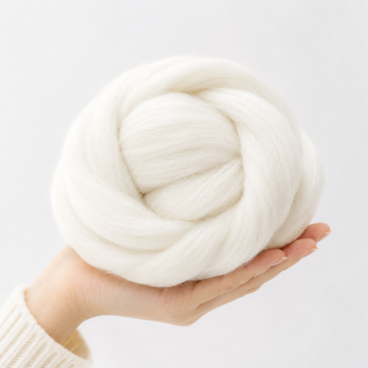 Needle Felting Wool Cream EF060