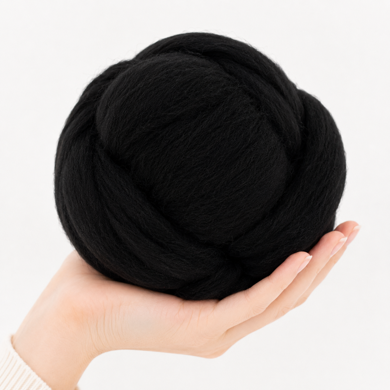 Needle Felting Wool Black EF068