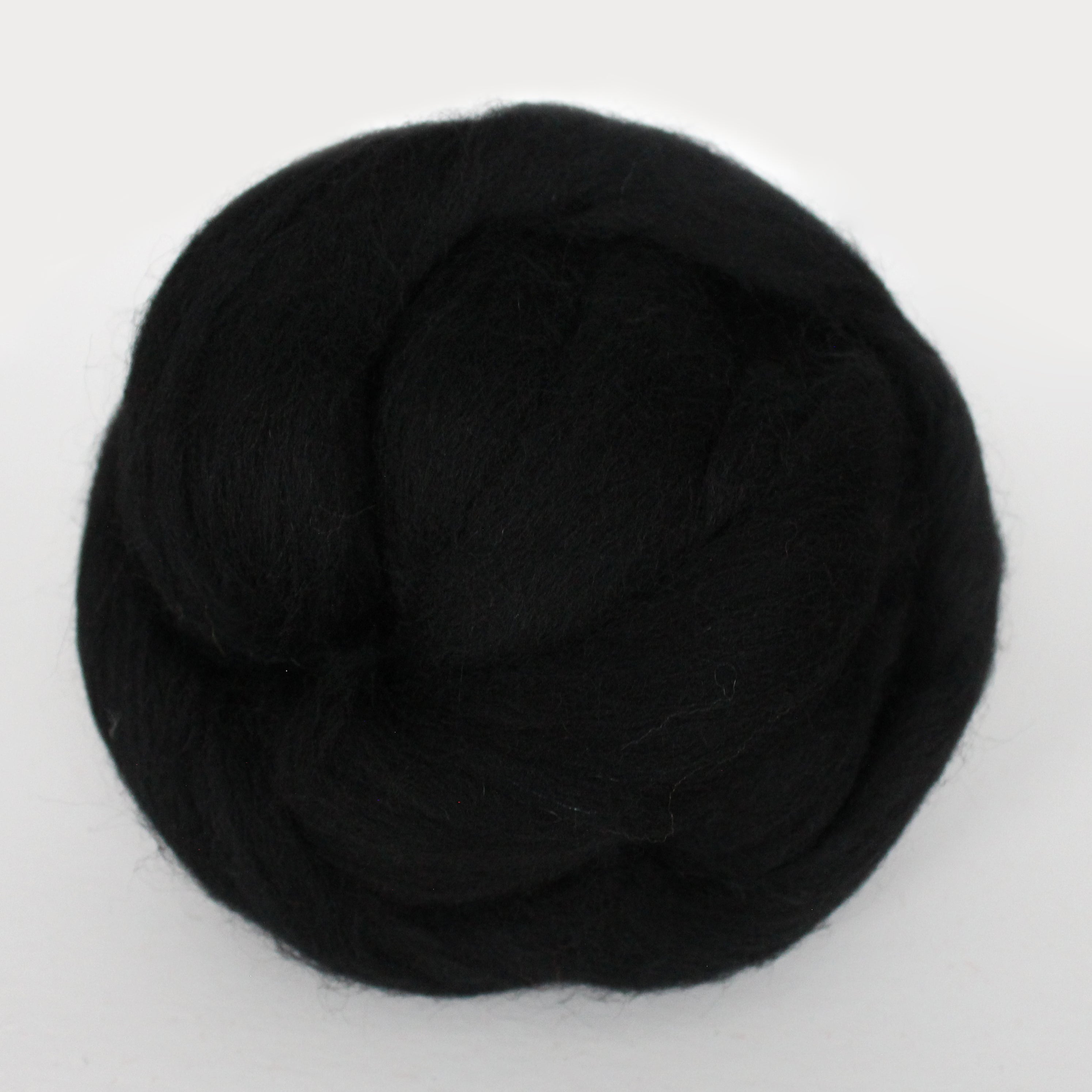 Merino Wool Roving Black EF068