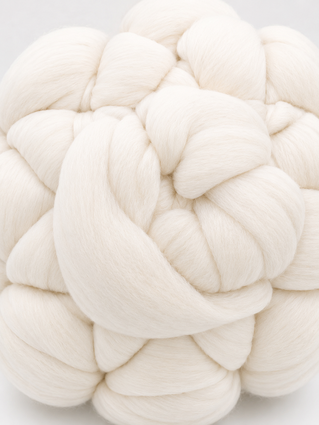 merino wool roving natural white EF111