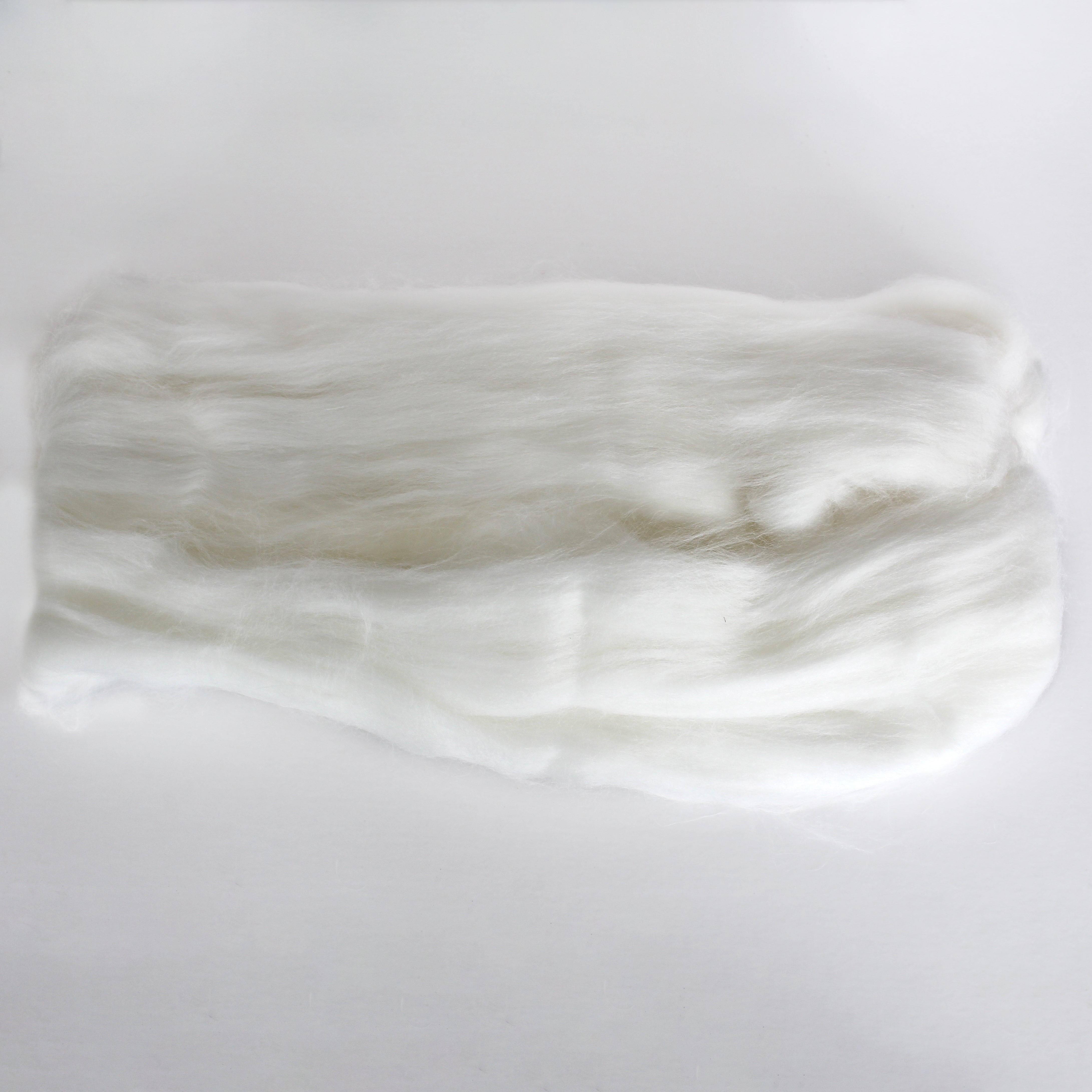 #116 PURE ANGORA RABBIT HAIR WHITE ROVING TOPS