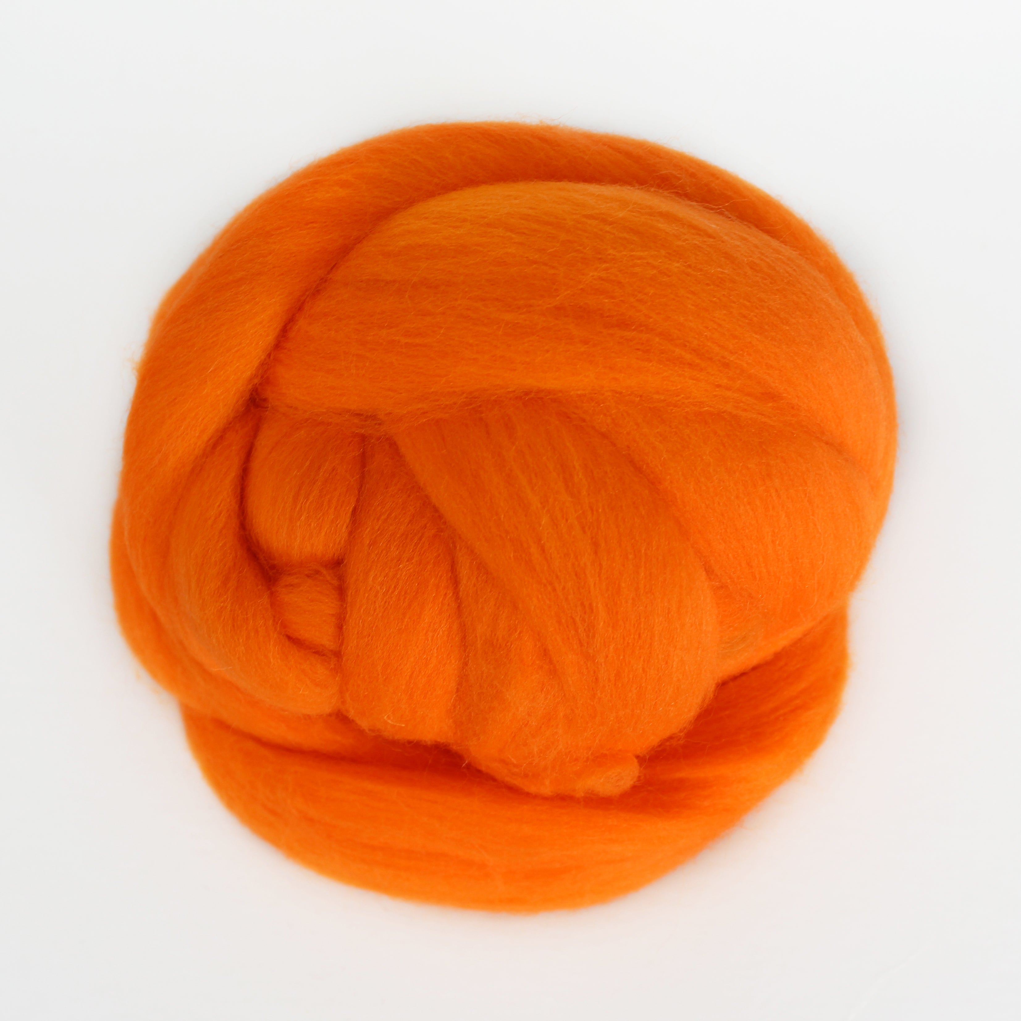 MERINO WOOL ROVING PERSIMMON