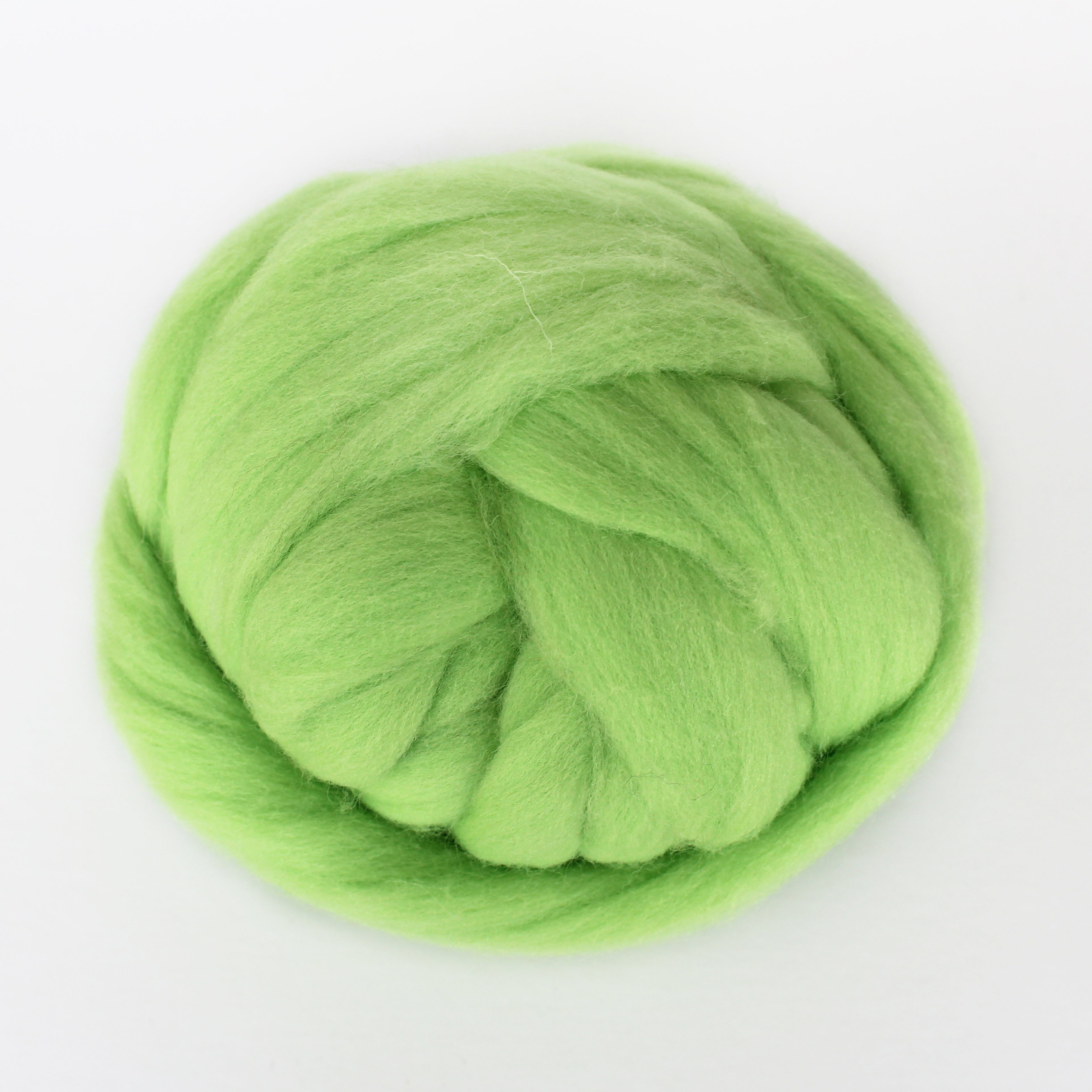 MERINO WOOL ROVING PISTACHIO