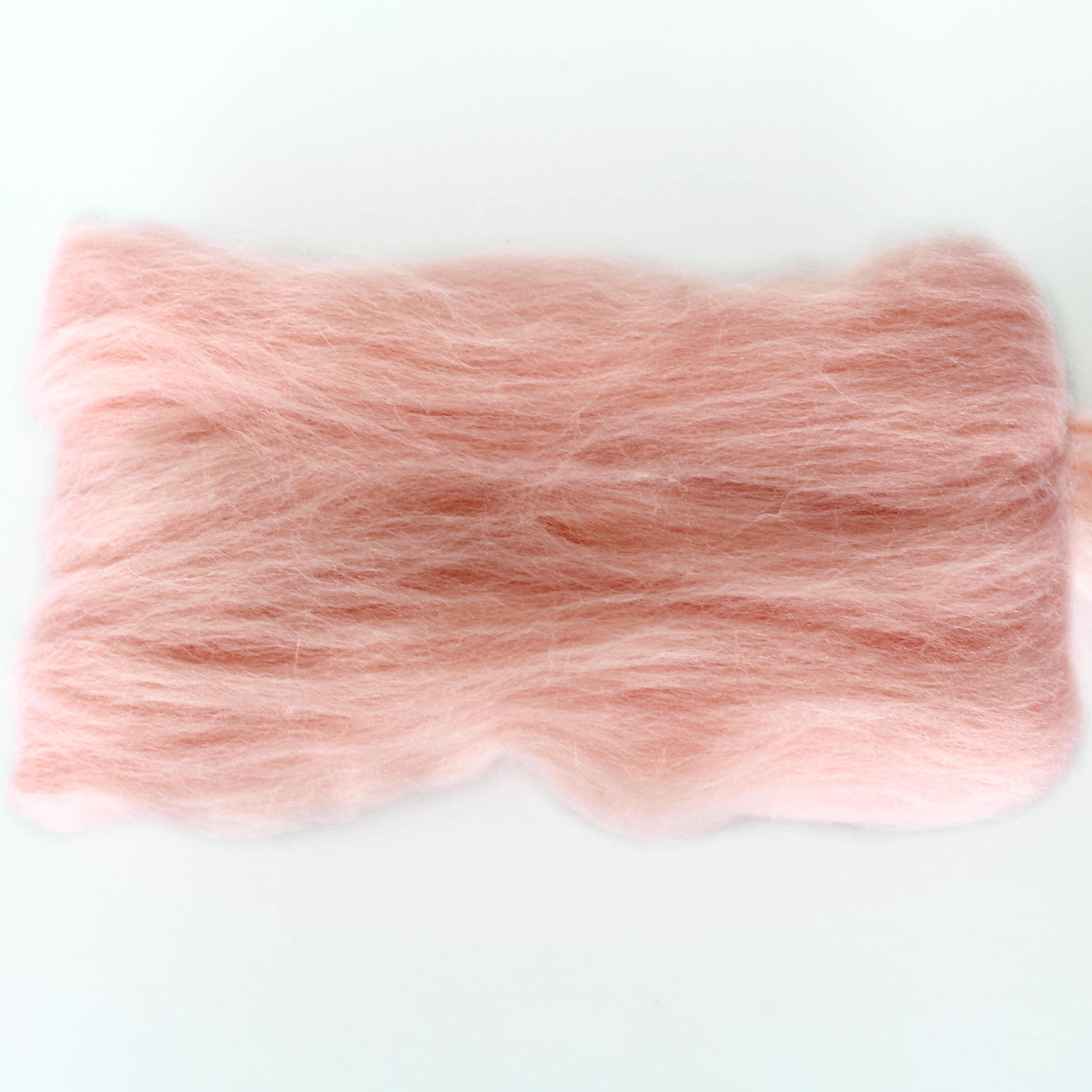 MERINO WOOL ROVING APRICOT
