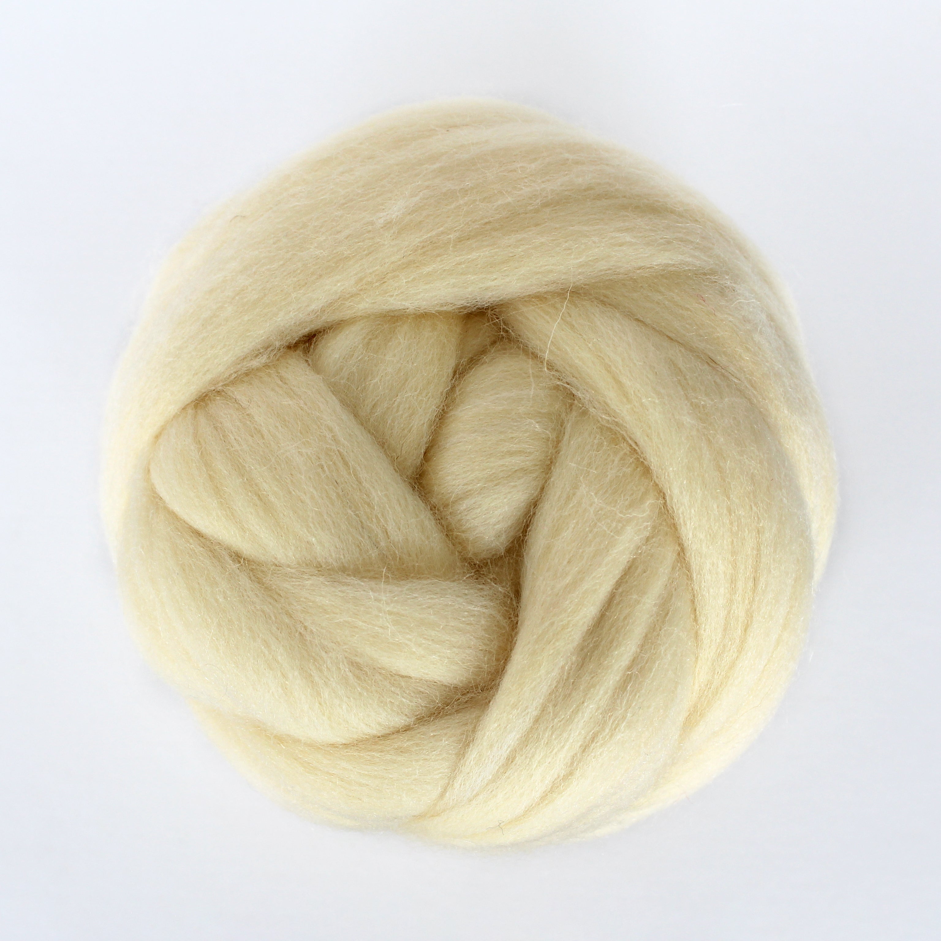 MERINO WOOL ROVING BEIGE