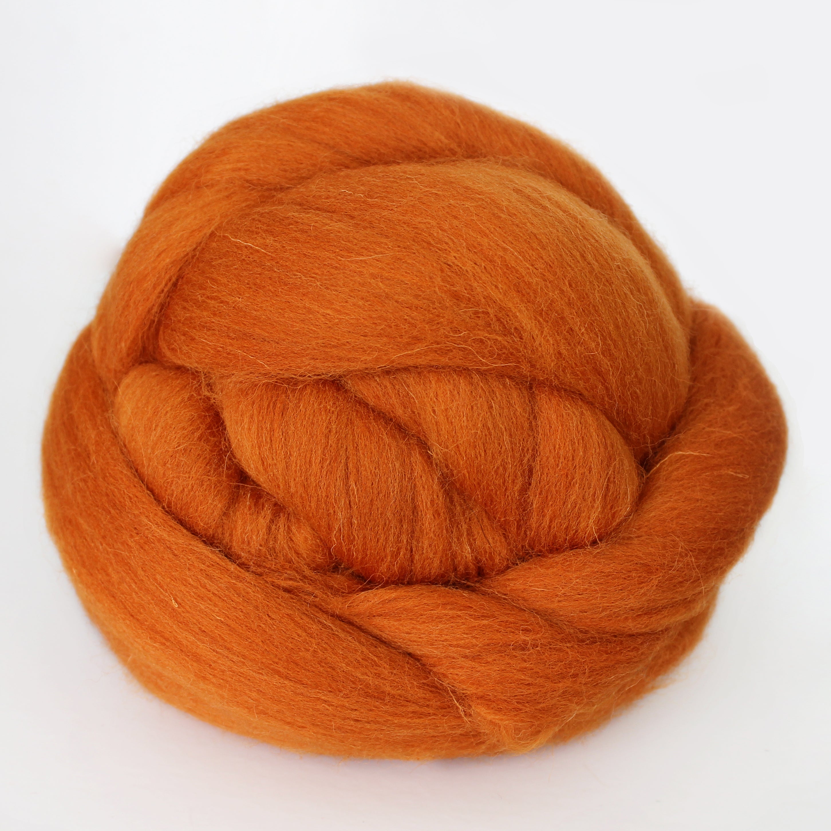 MERINO WOOL ROVING CARROT