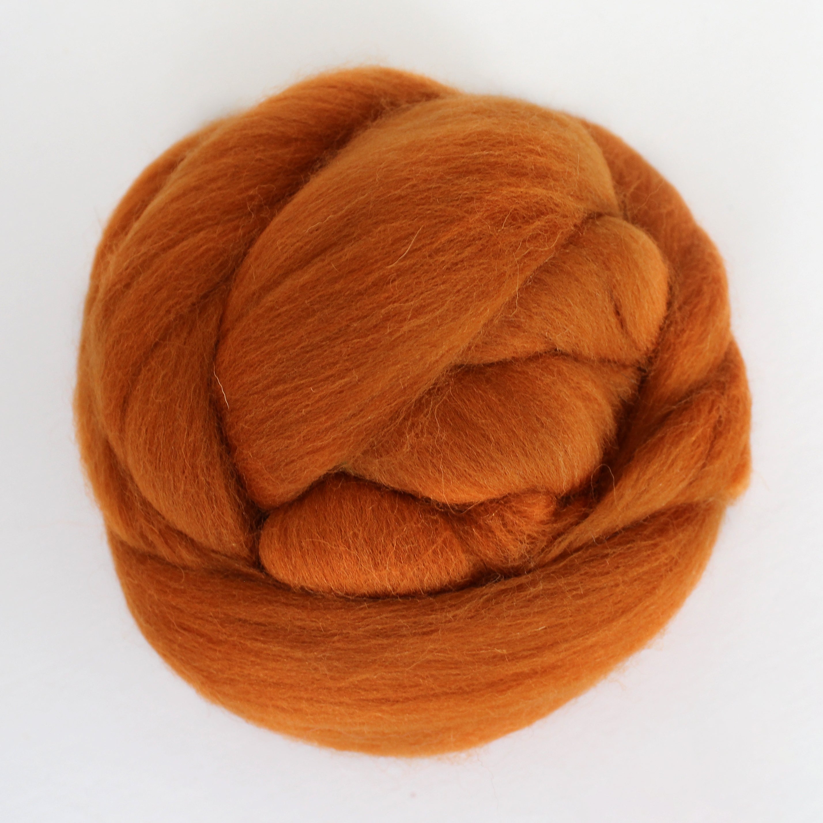 MERINO WOOL ROVING CARROT