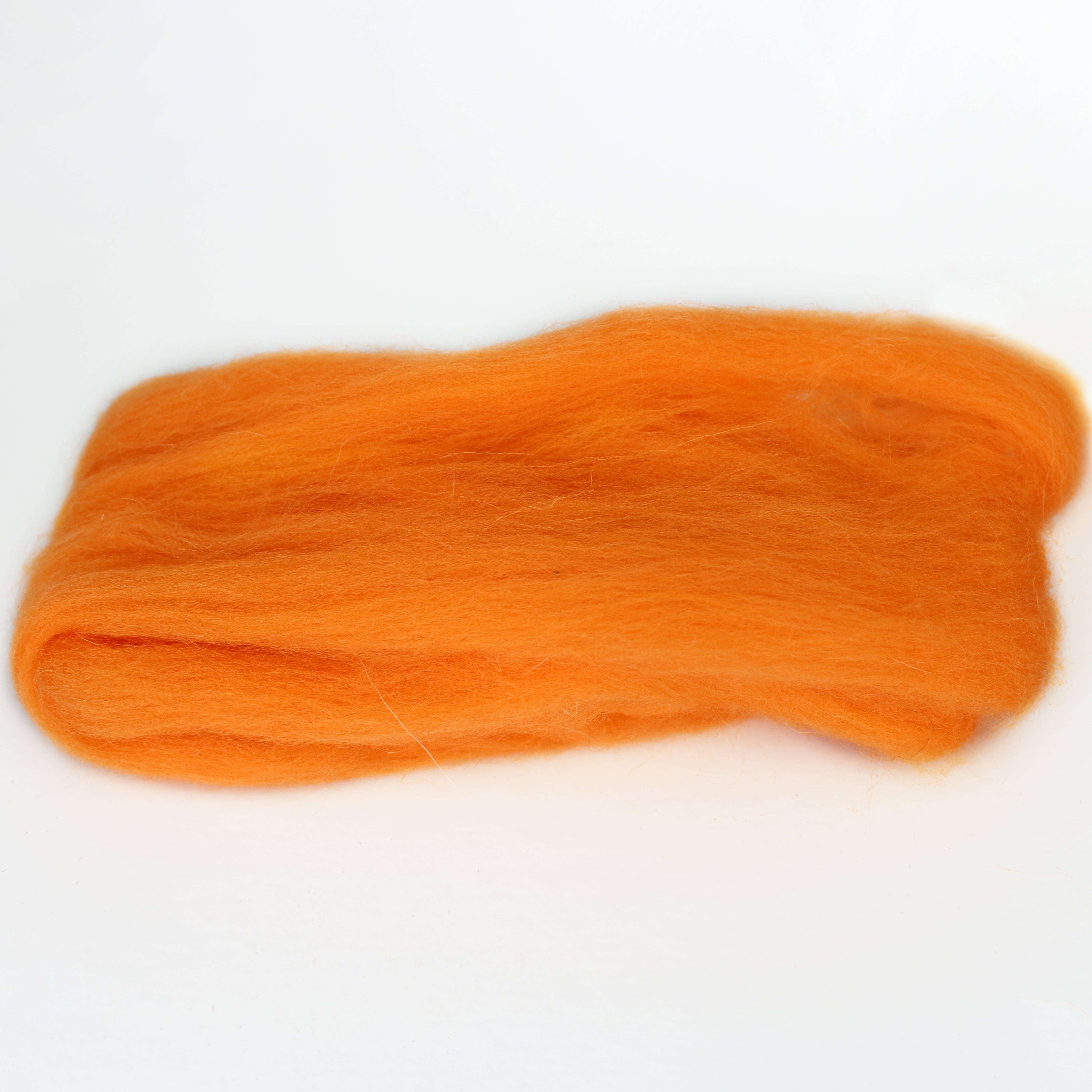 MERINO WOOL ROVING TANGELO