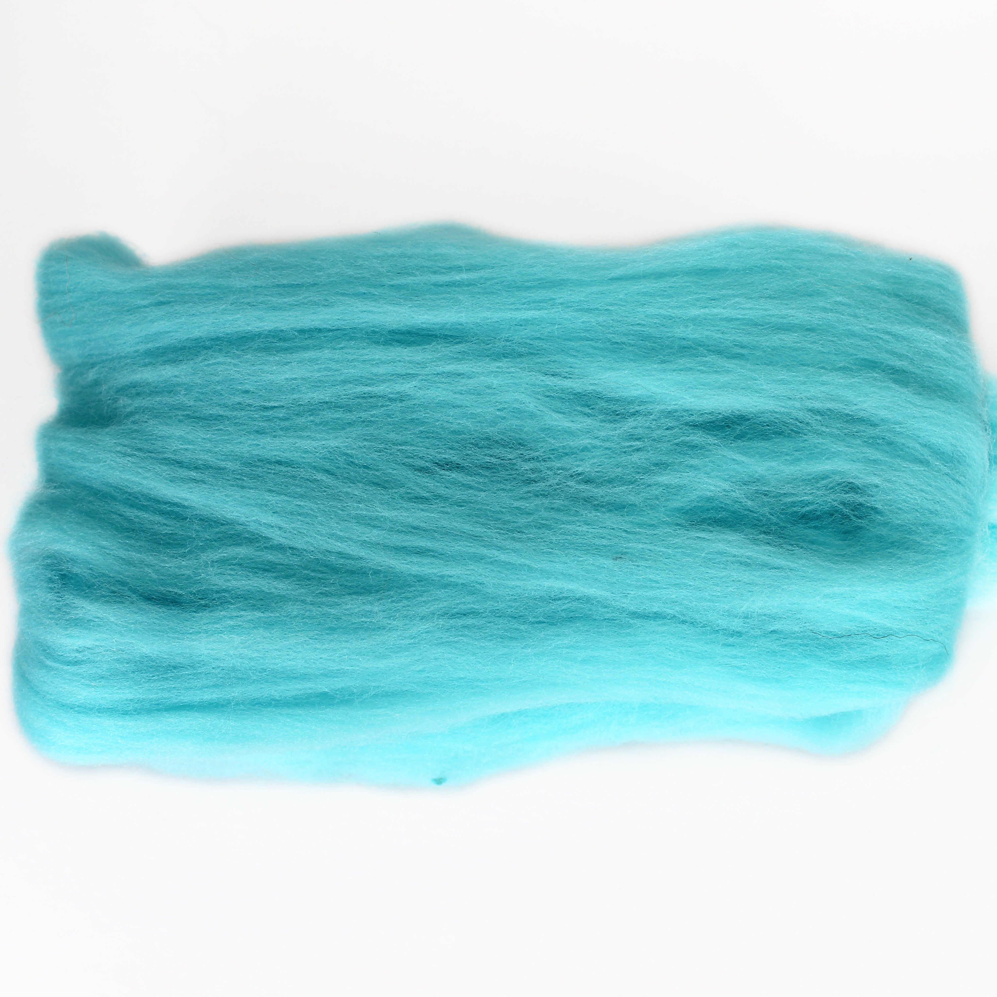 MERINO WOOL ROVING AQUA