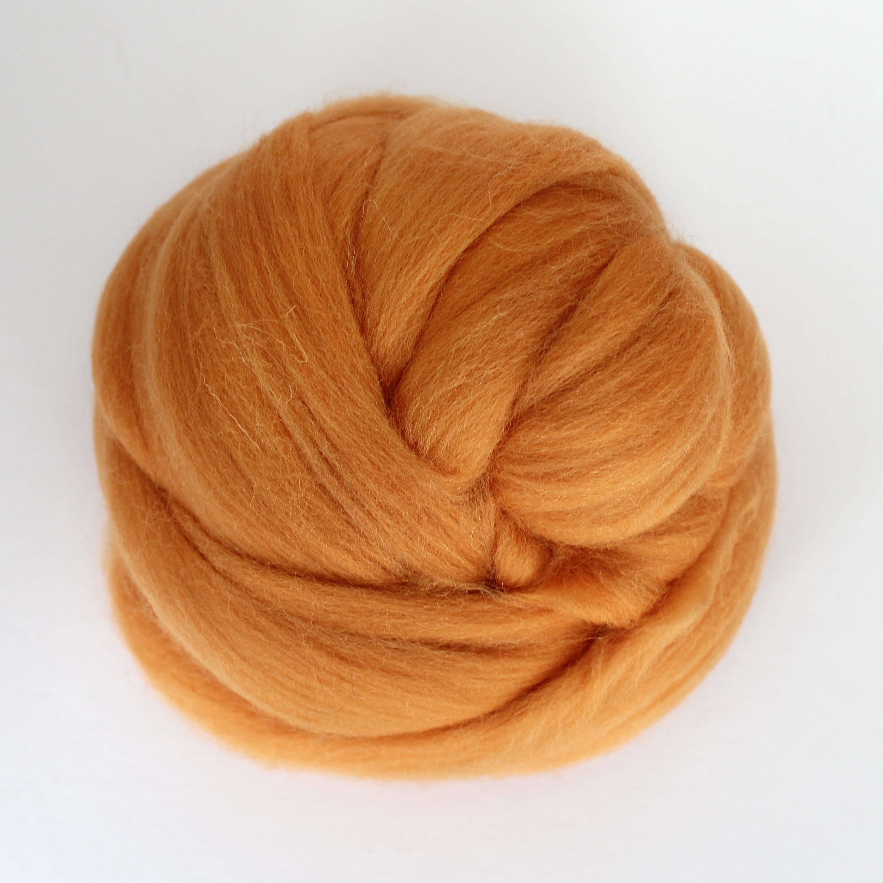 MERINO WOOL ROVING OCHRE