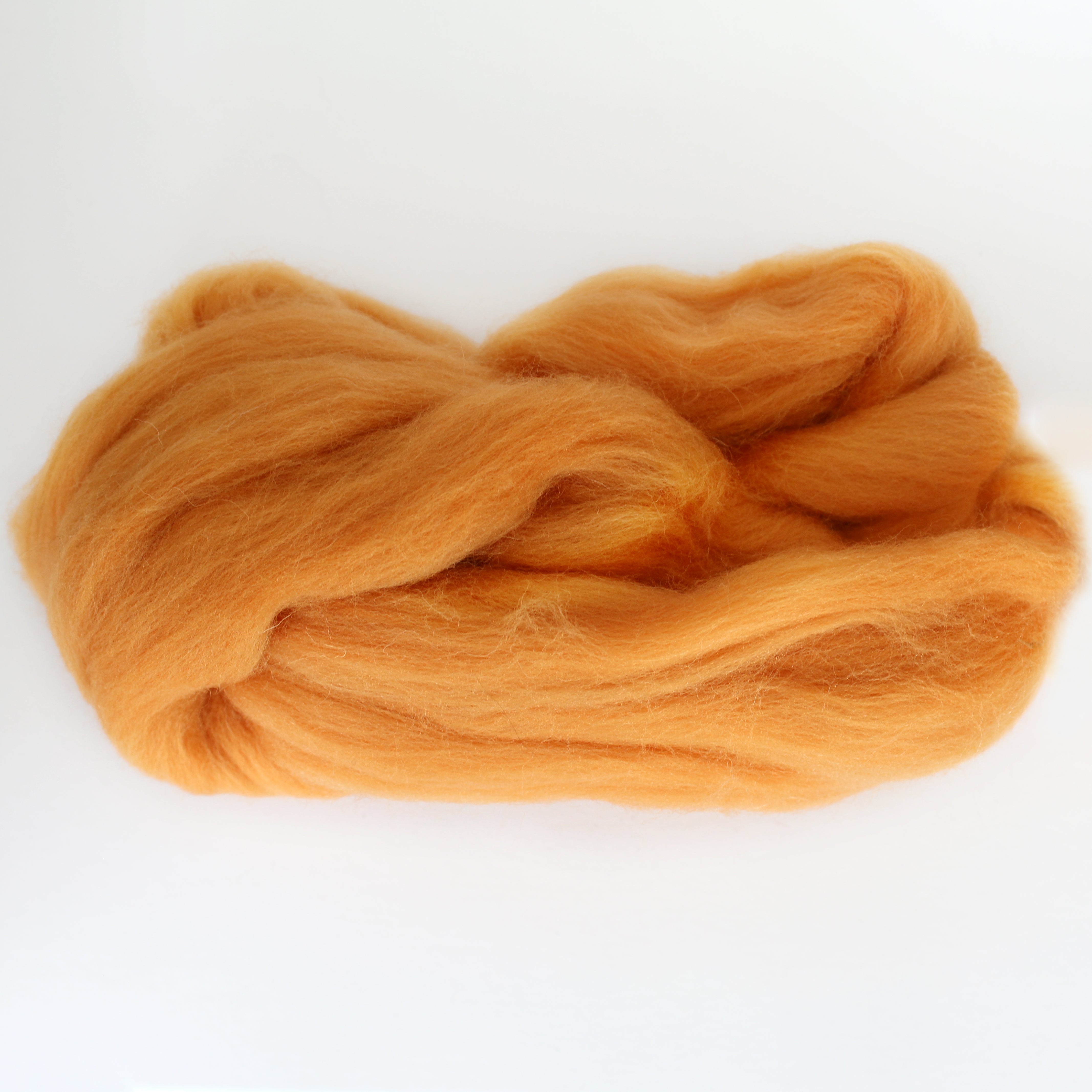 MERINO WOOL ROVING OCHRE