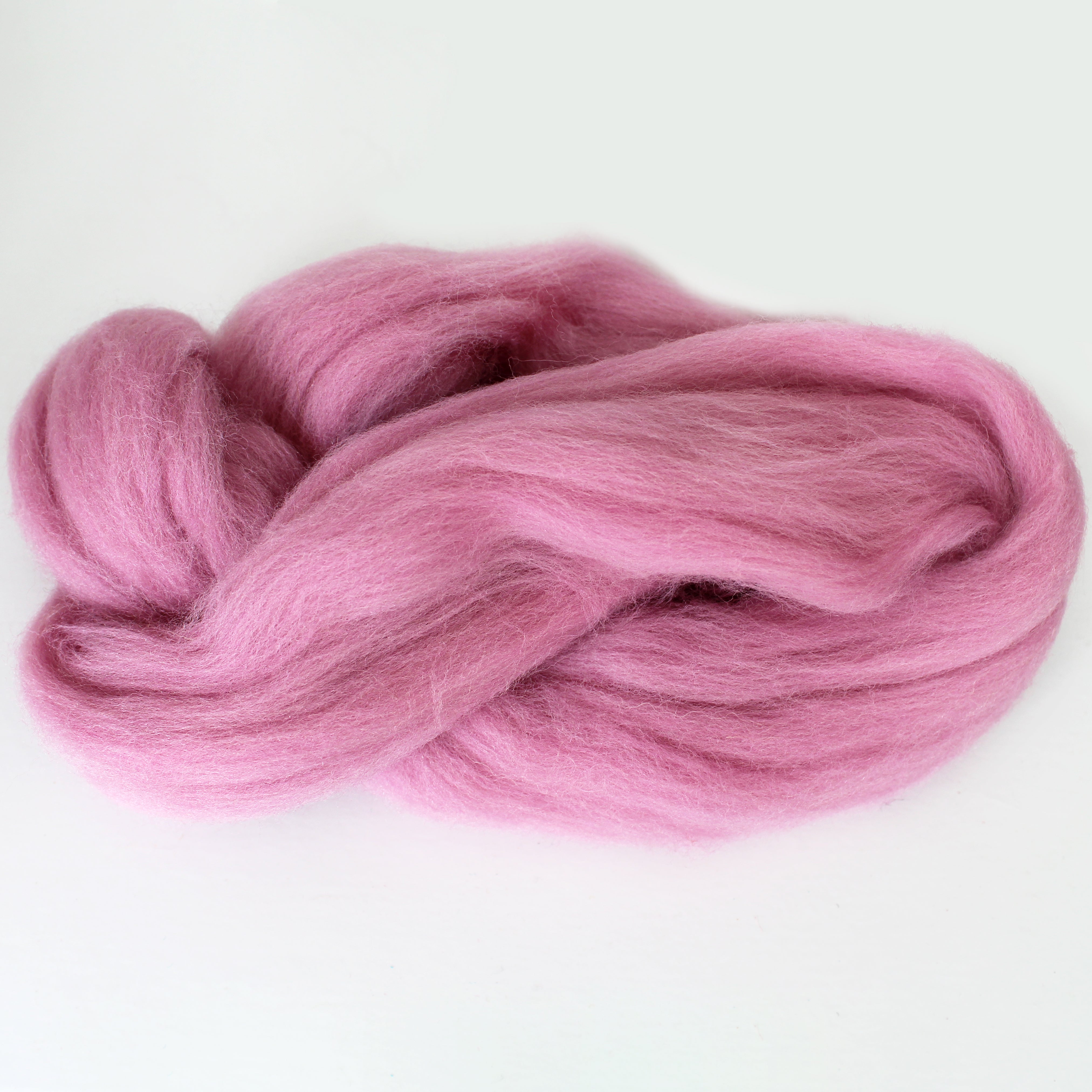MERINO WOOL ROVING AMARANTH