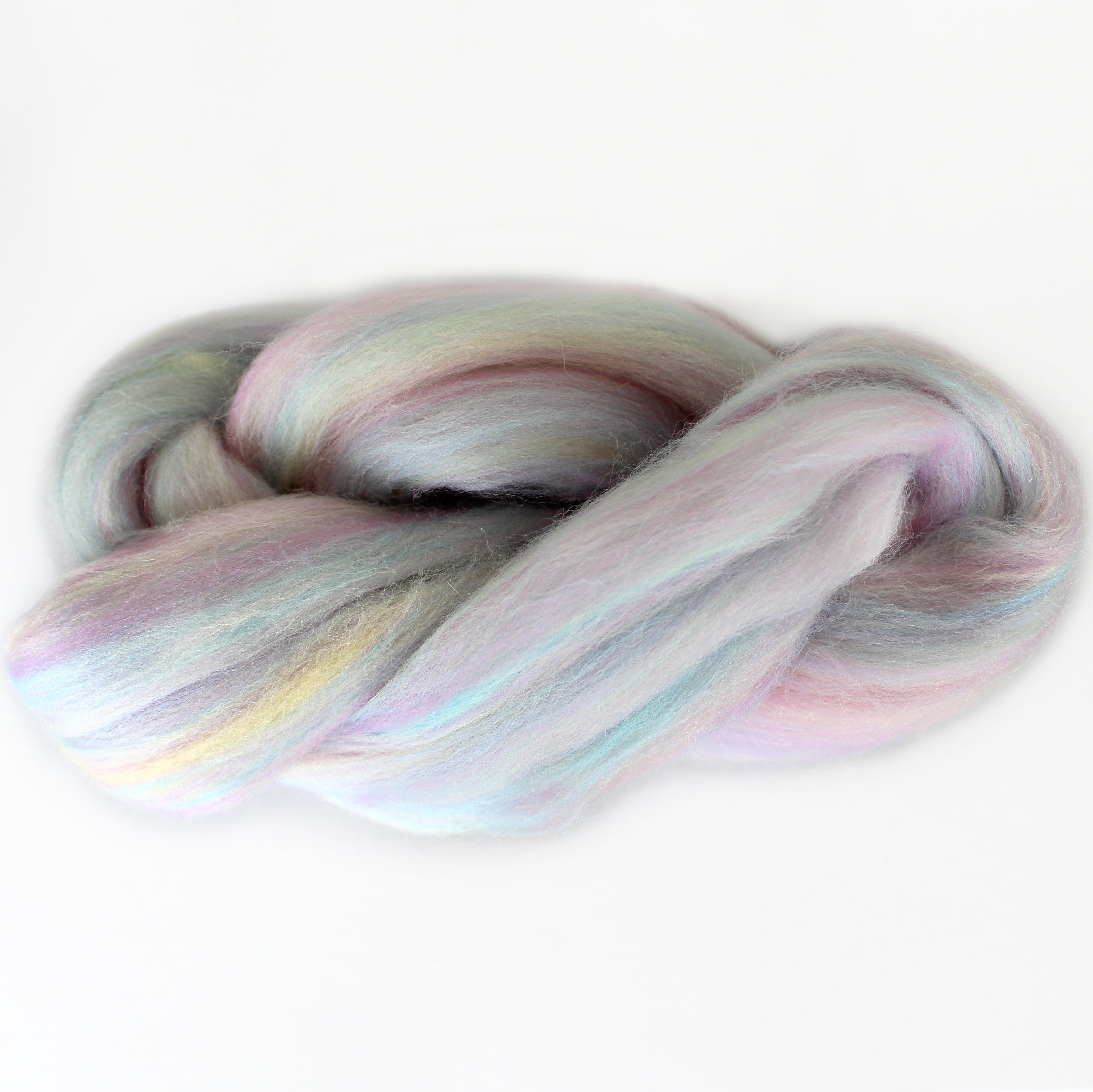 MERINO WOOL ROVING IRIDESCENT