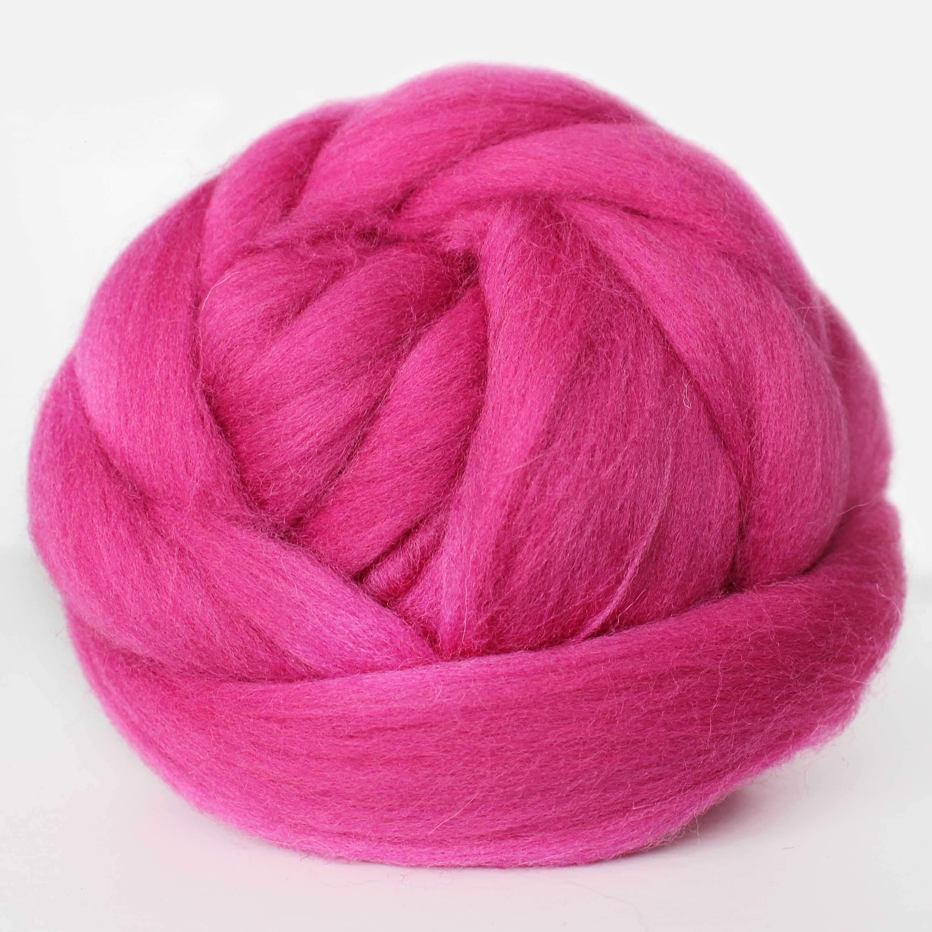 MERINO WOOL ROVING CERISE
