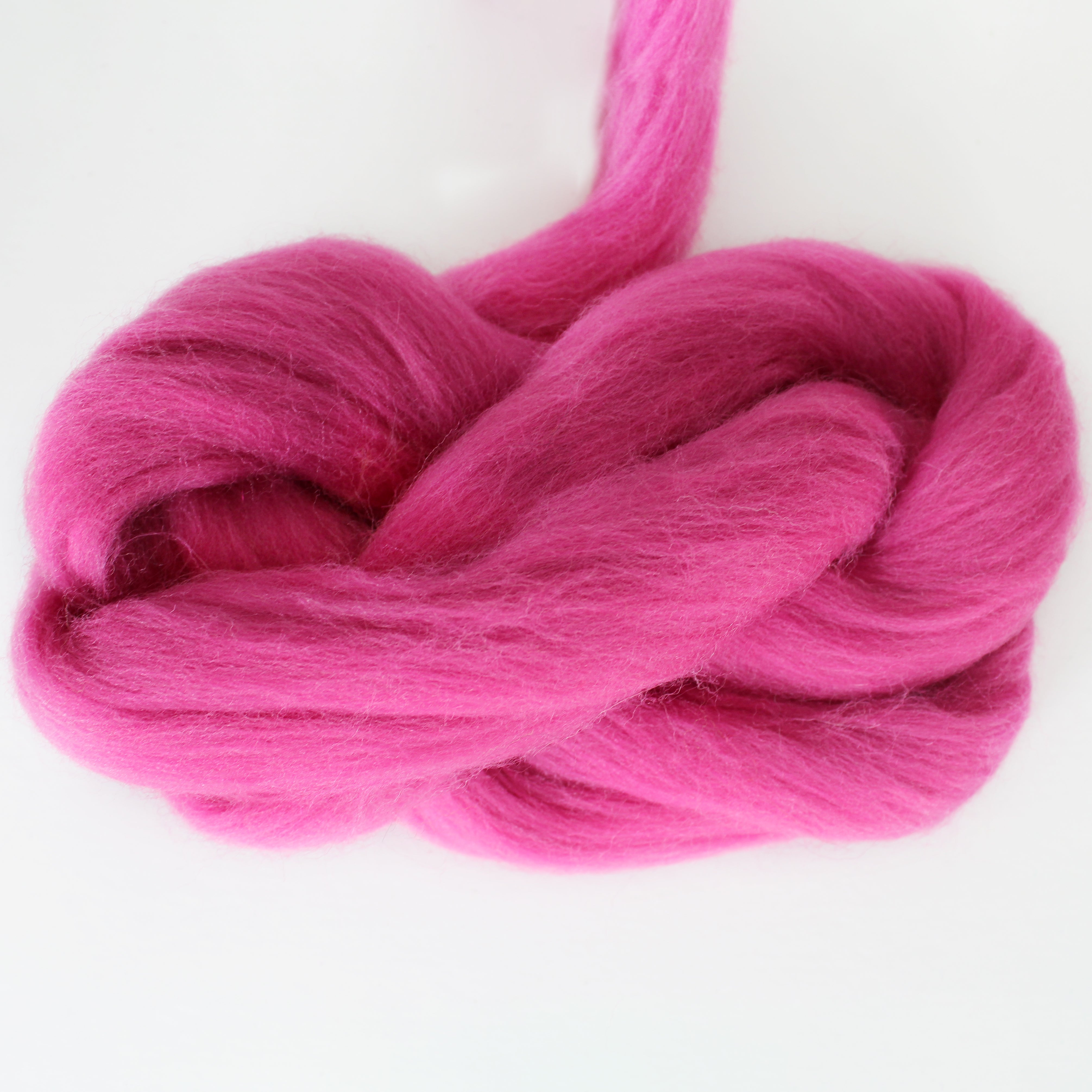 MERINO WOOL ROVING CERISE