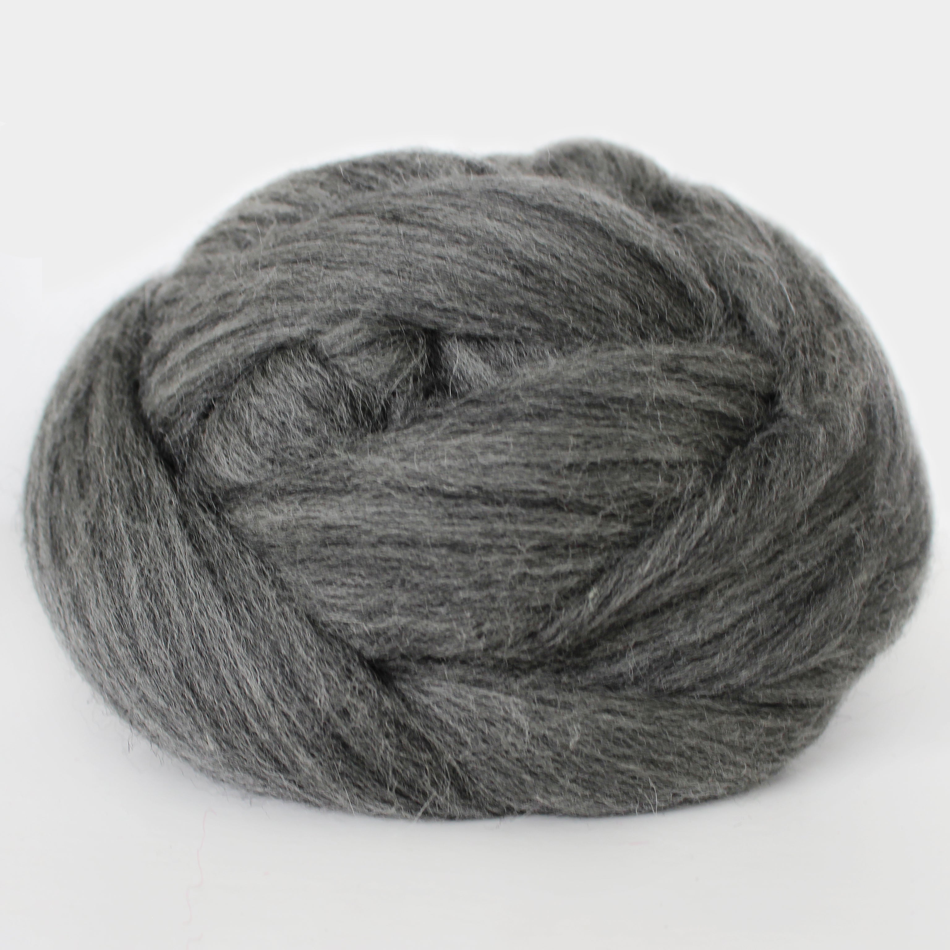 MERINO WOOL ROVING GREY