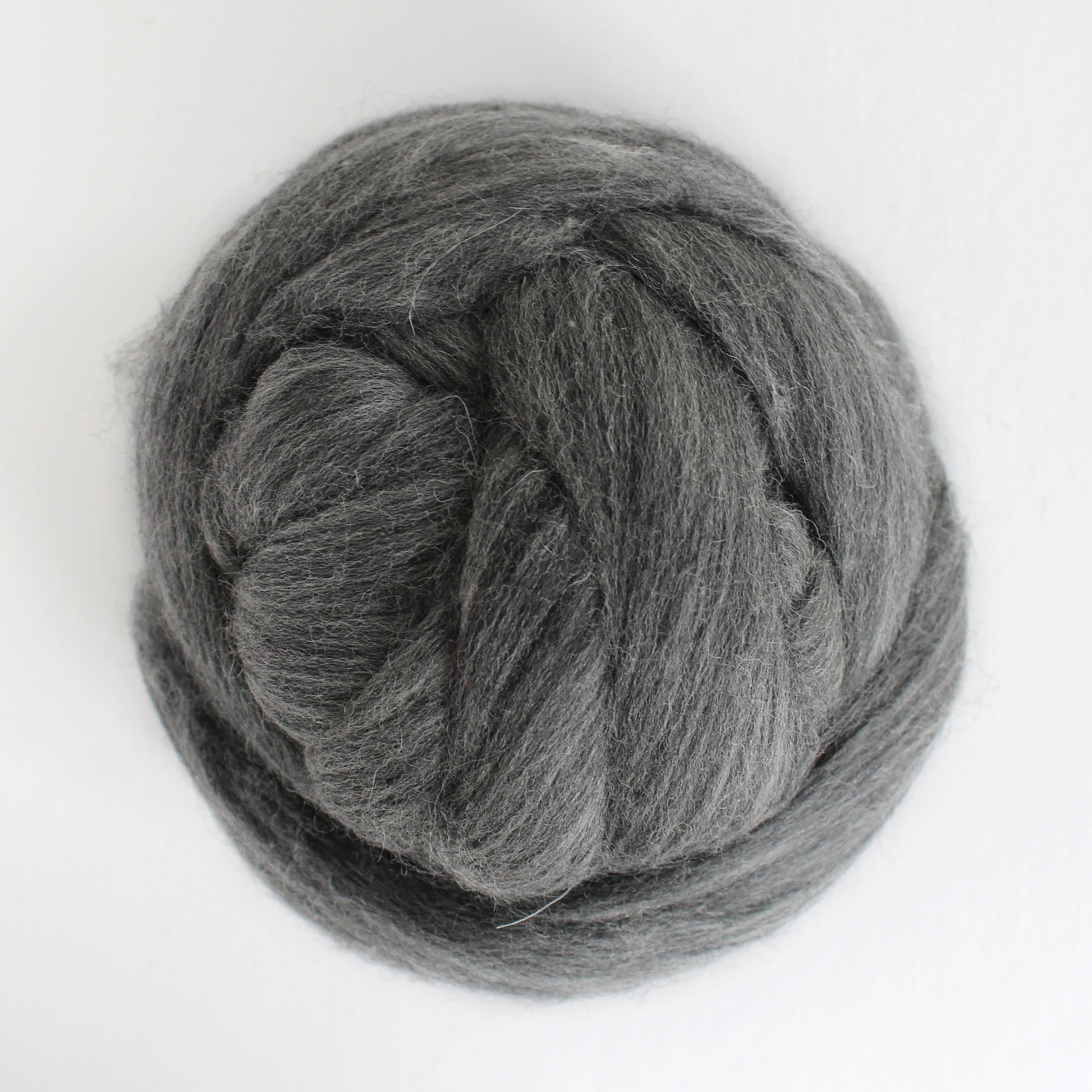 MERINO WOOL ROVING GREY
