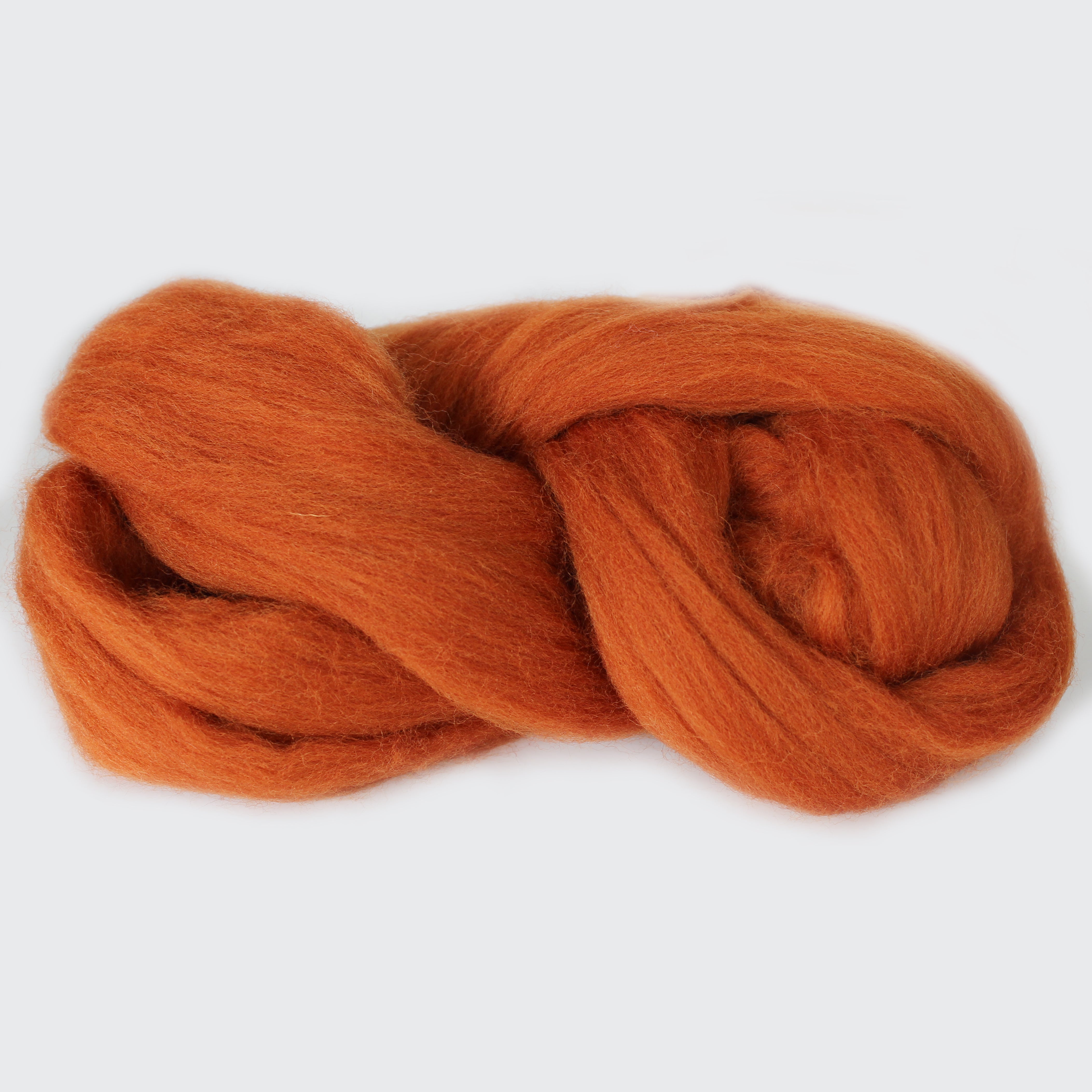 MERINO WOOL ROVING CINNAMON