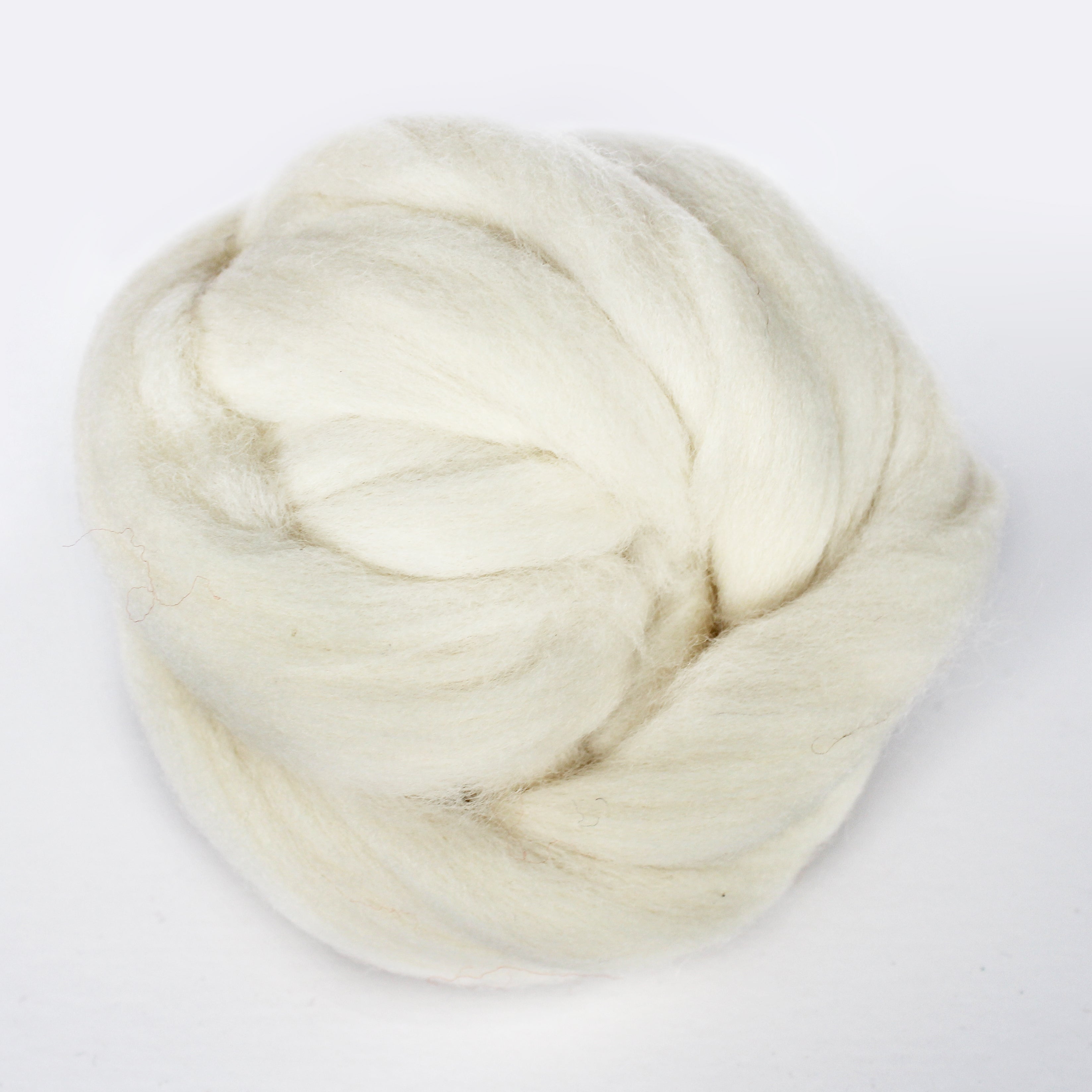 MERINO WOOL ROVING IVORY