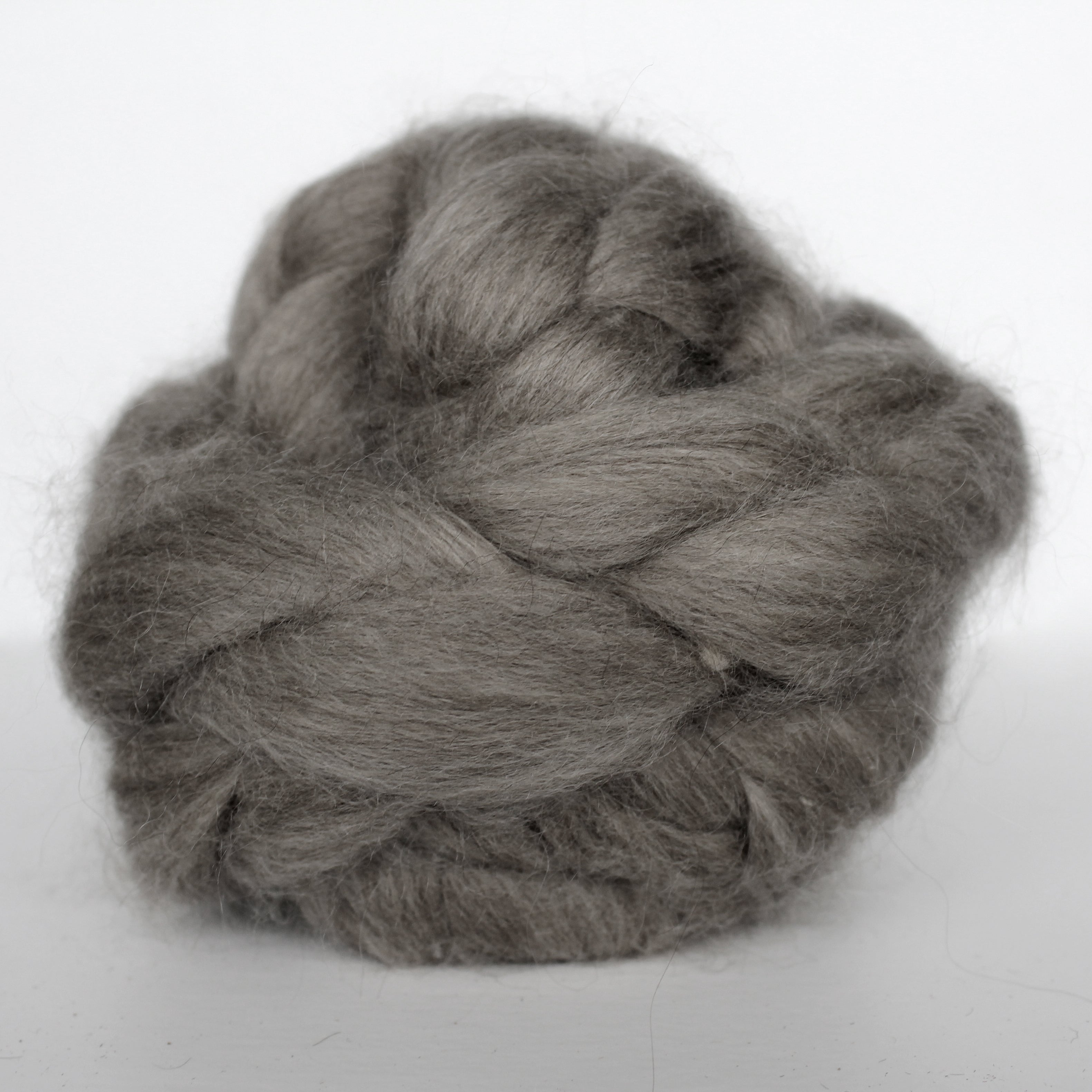#119 PURE MOHAIR BROWN ROVING
