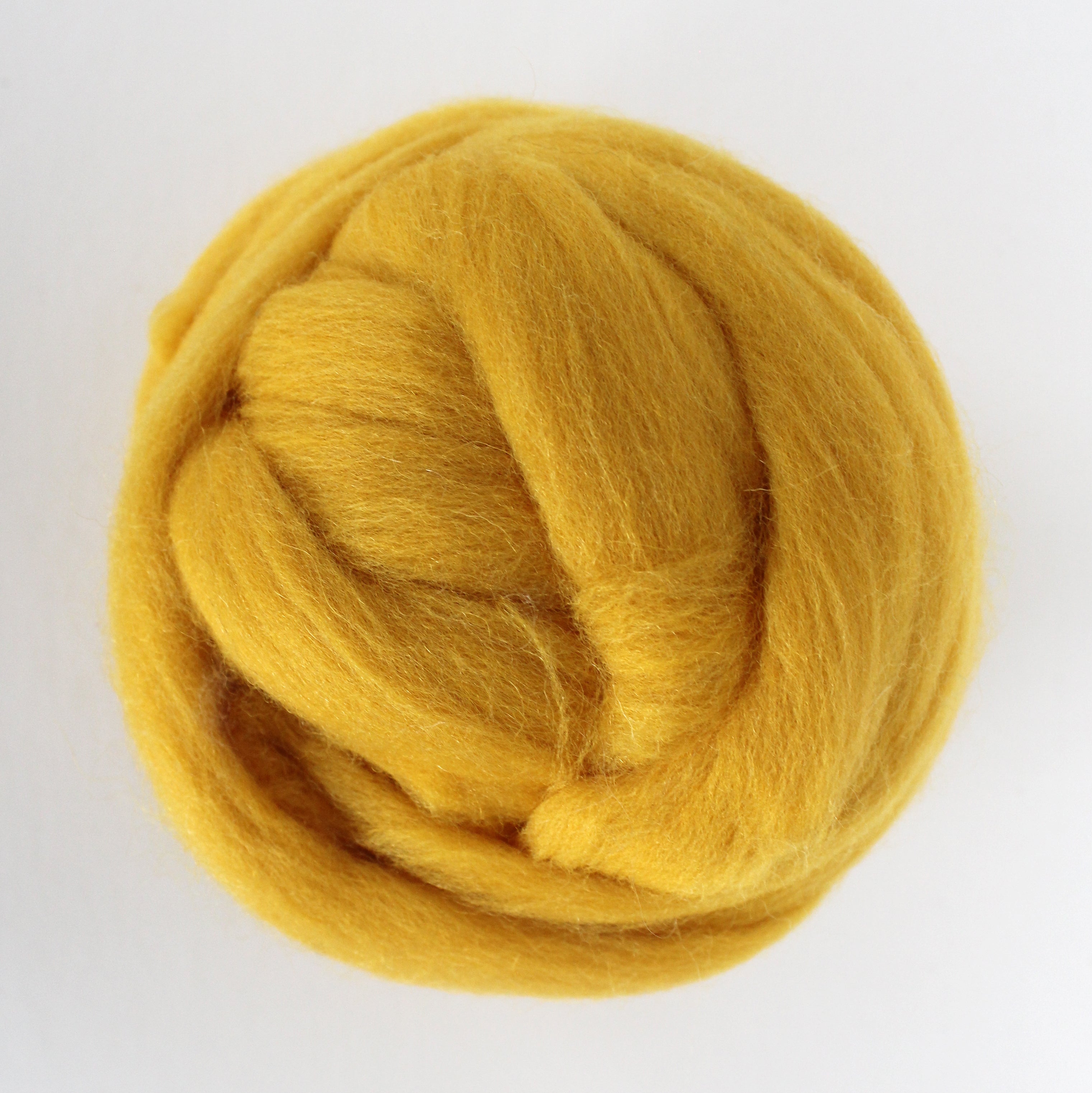 MERINO WOOL ROVING AMBER