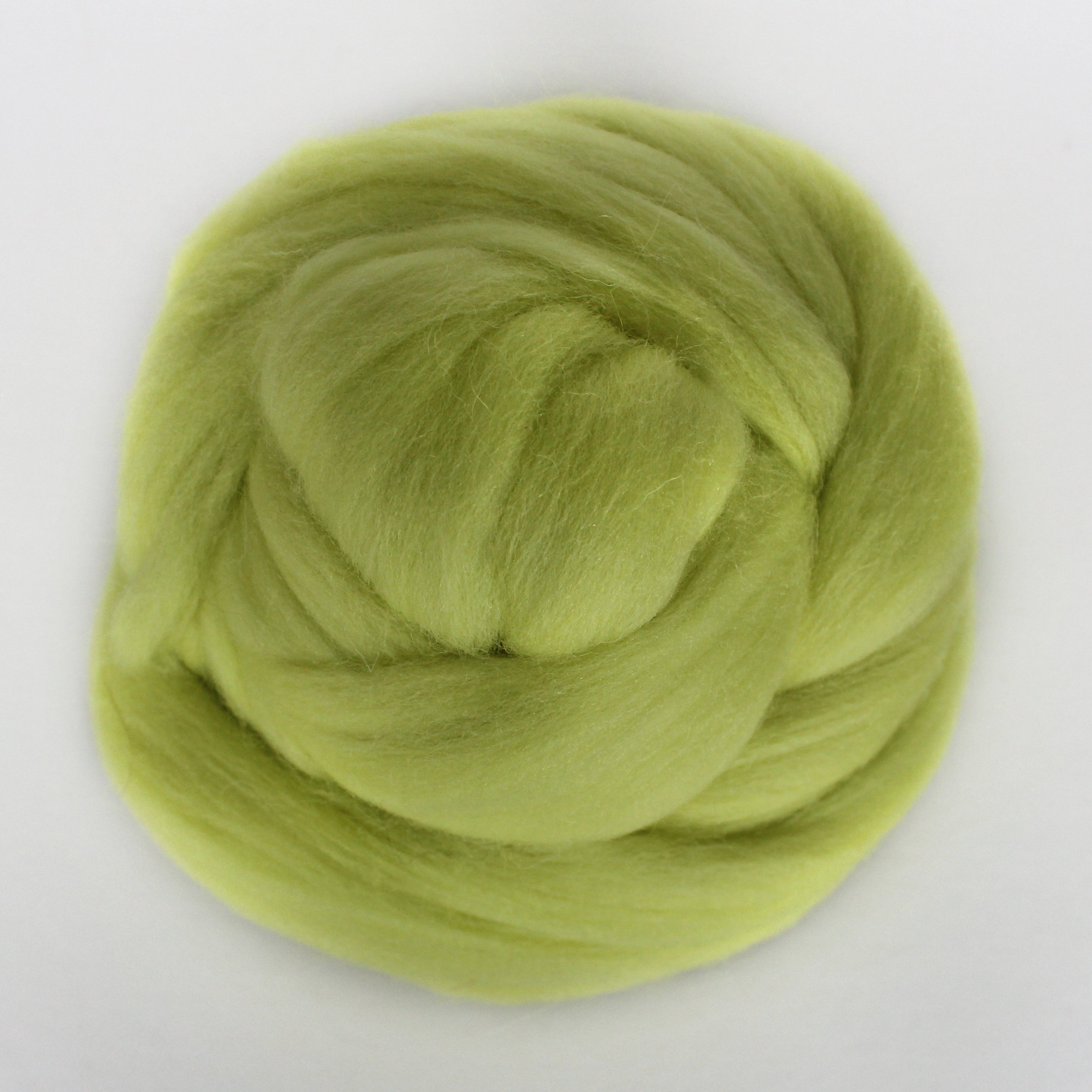 MERINO WOOL ROVING LUSH GREEN