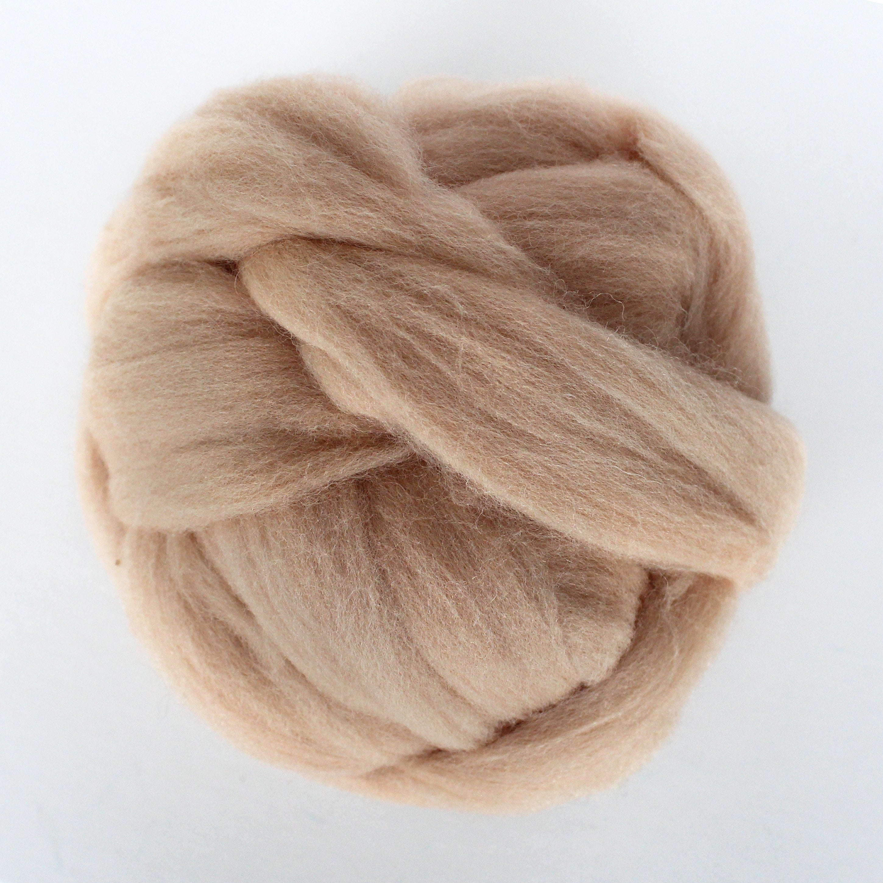 MERINO WOOL ROVING BUTTERMILK