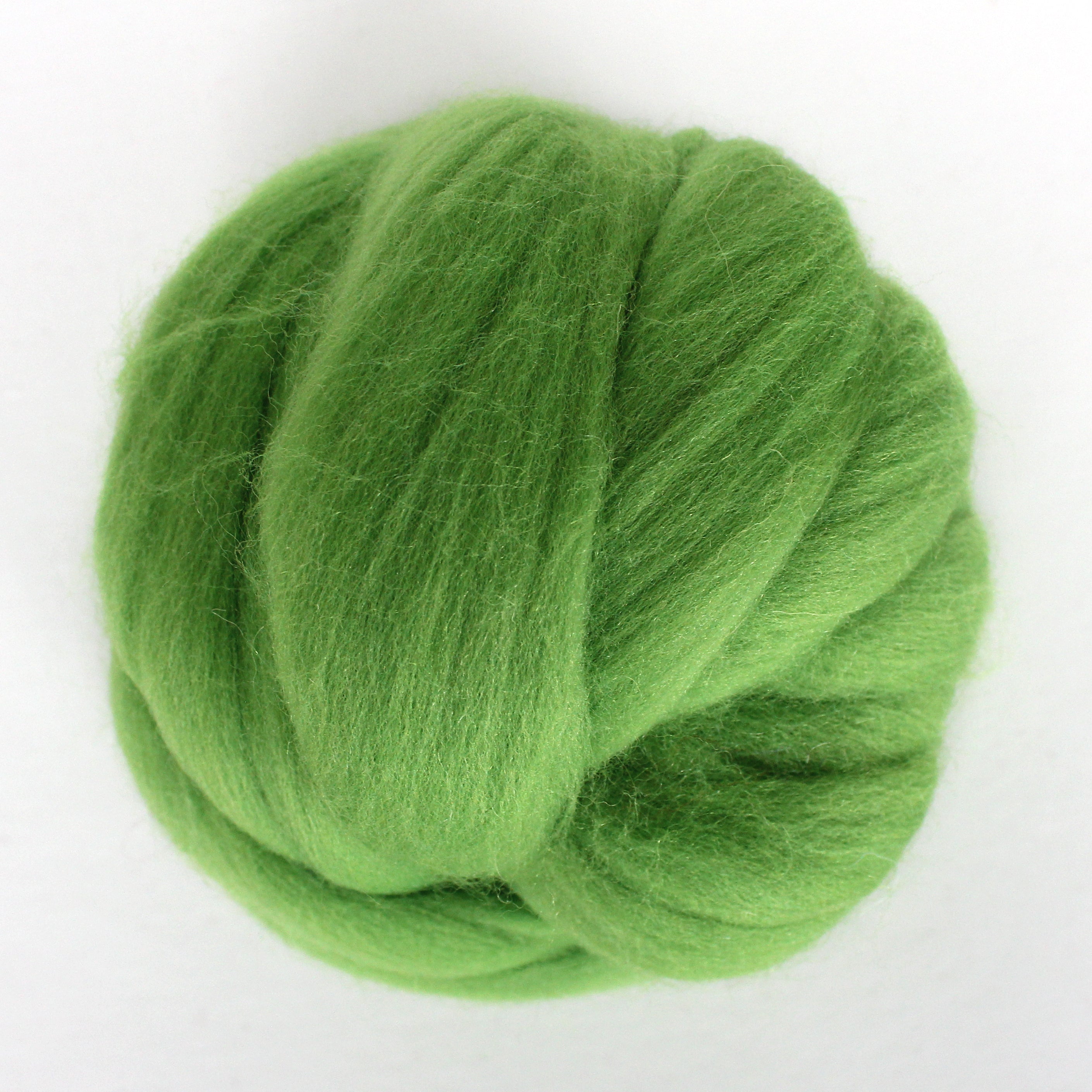 MERINO WOOL ROVING GREEN SYMPHONY