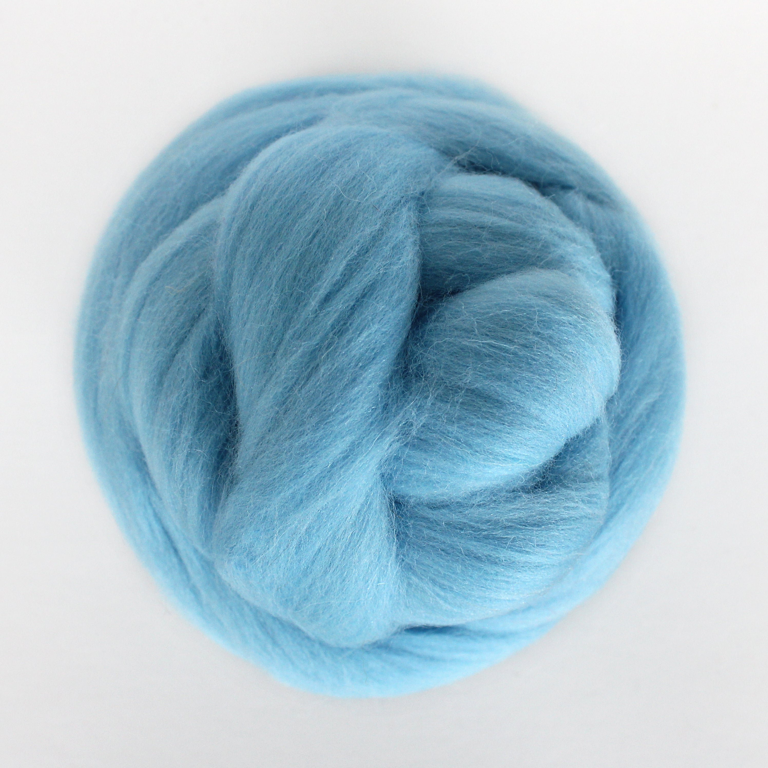 MERINO WOOL ROVING AQUAMARINE