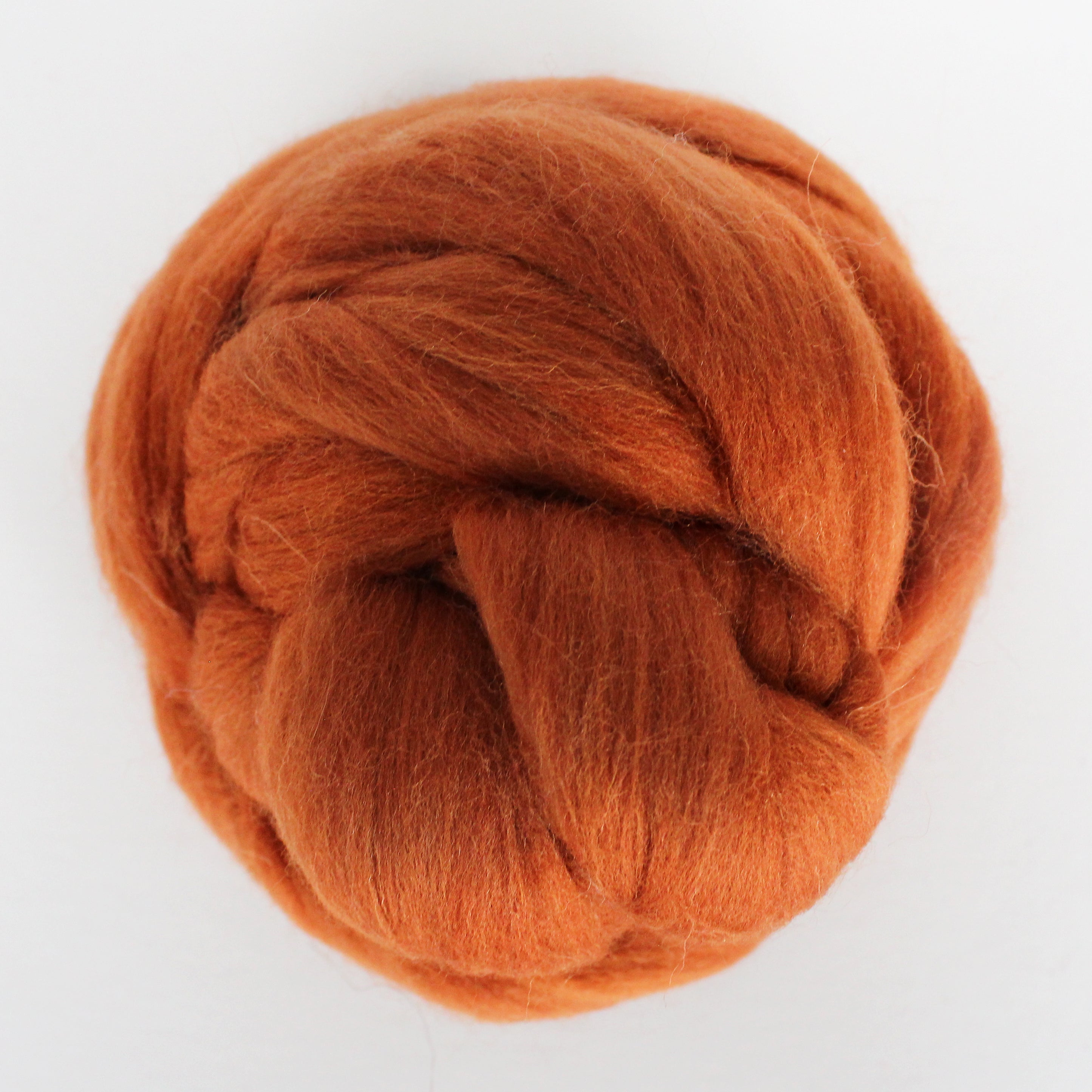 MERINO WOOL ROVING RUST
