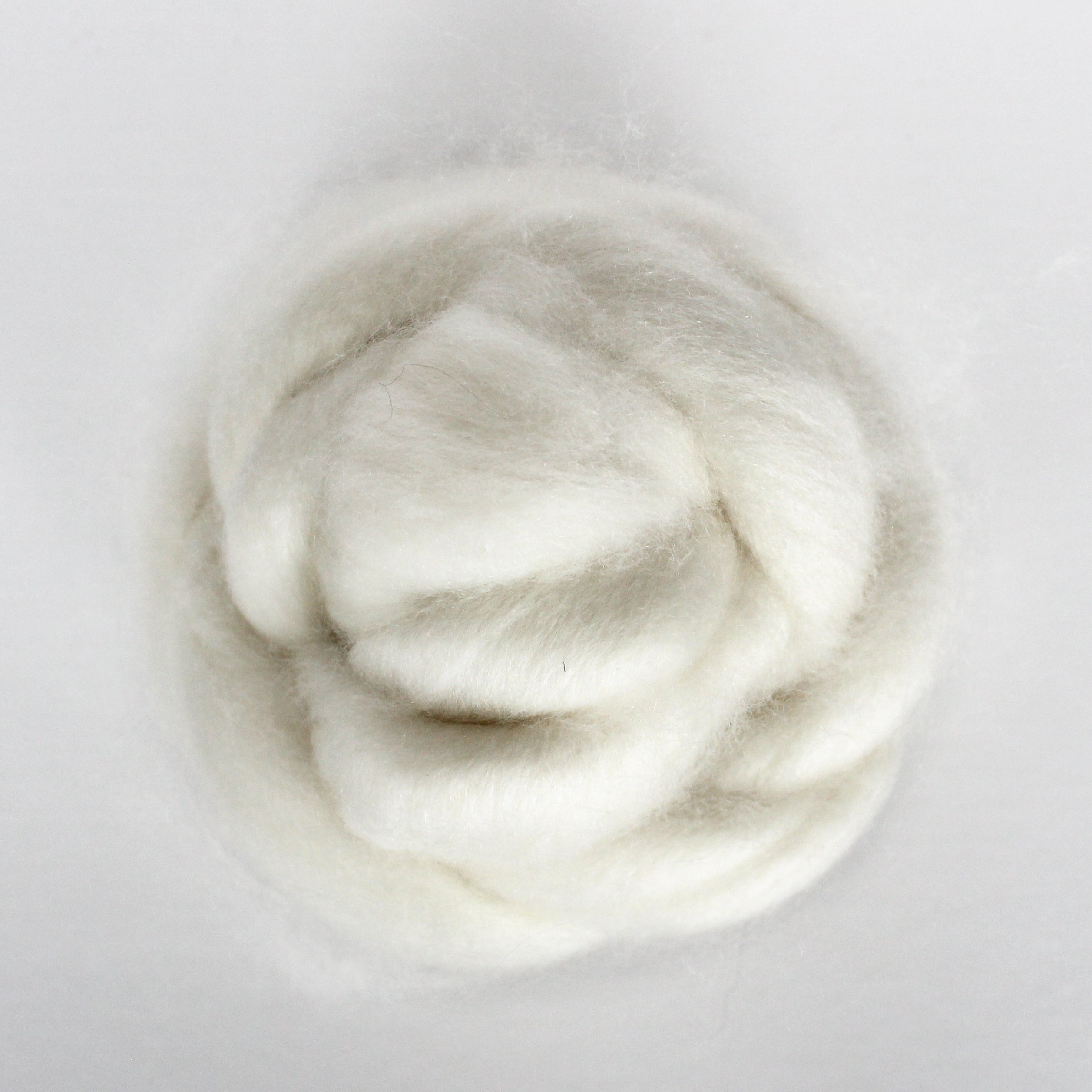 #114 PURE CASHMERE WHITE ROVING
