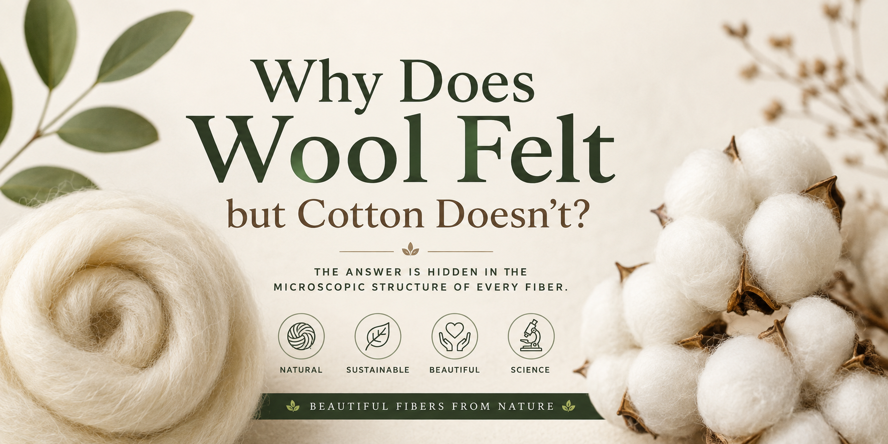Why Does Wool Felt but Cotton Doesn't?