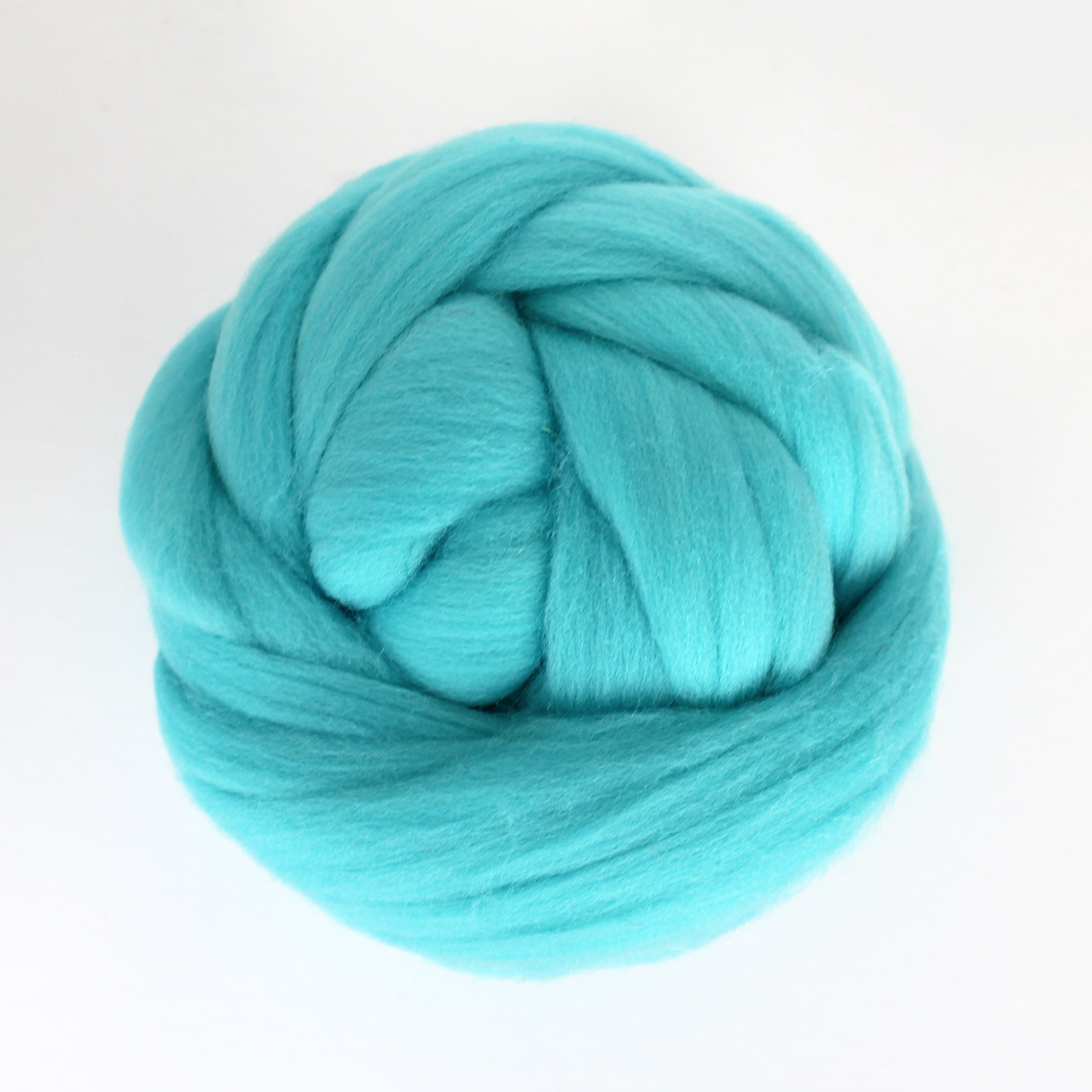 Merino wool roving Aqua EF025