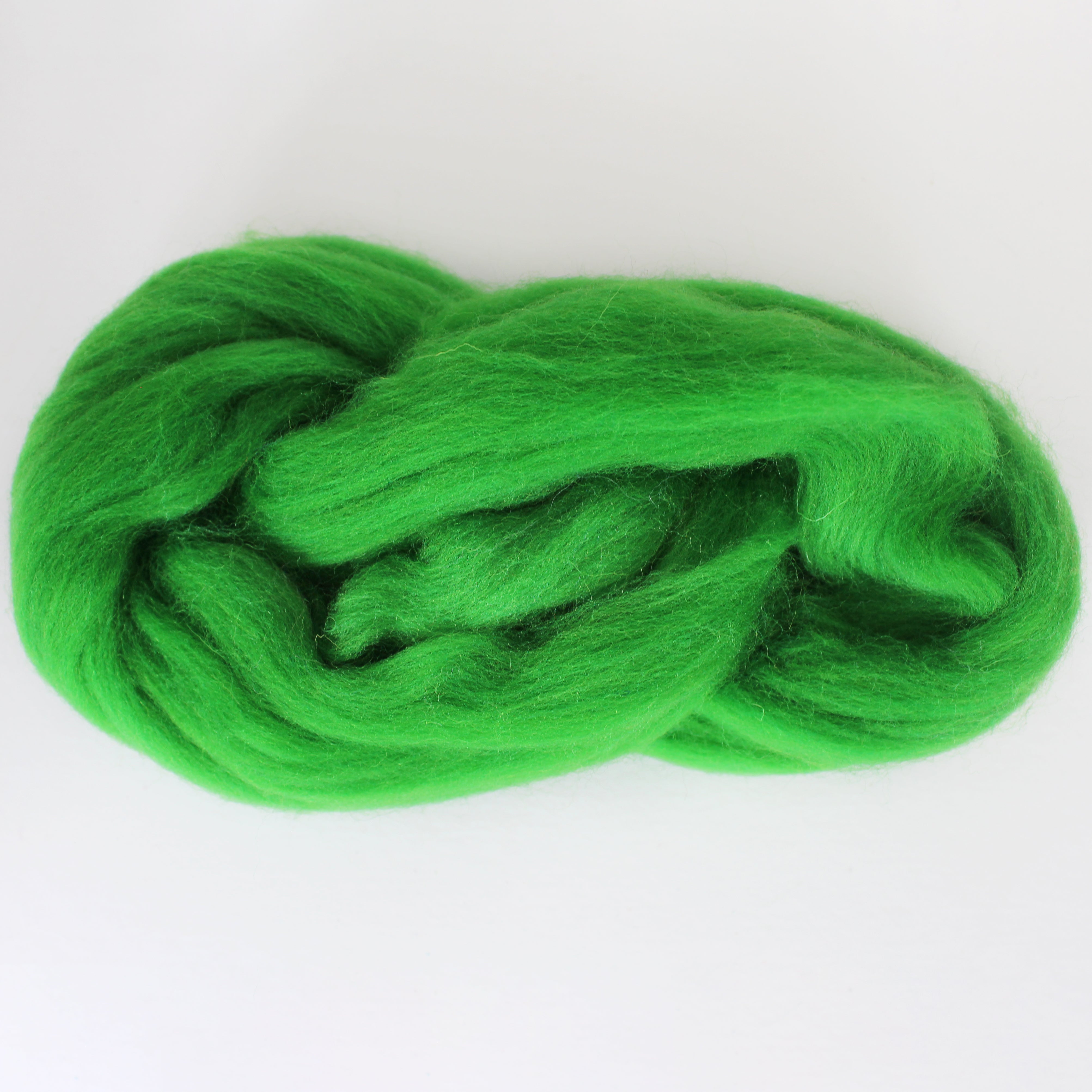 Handcraft wool green grass EF036