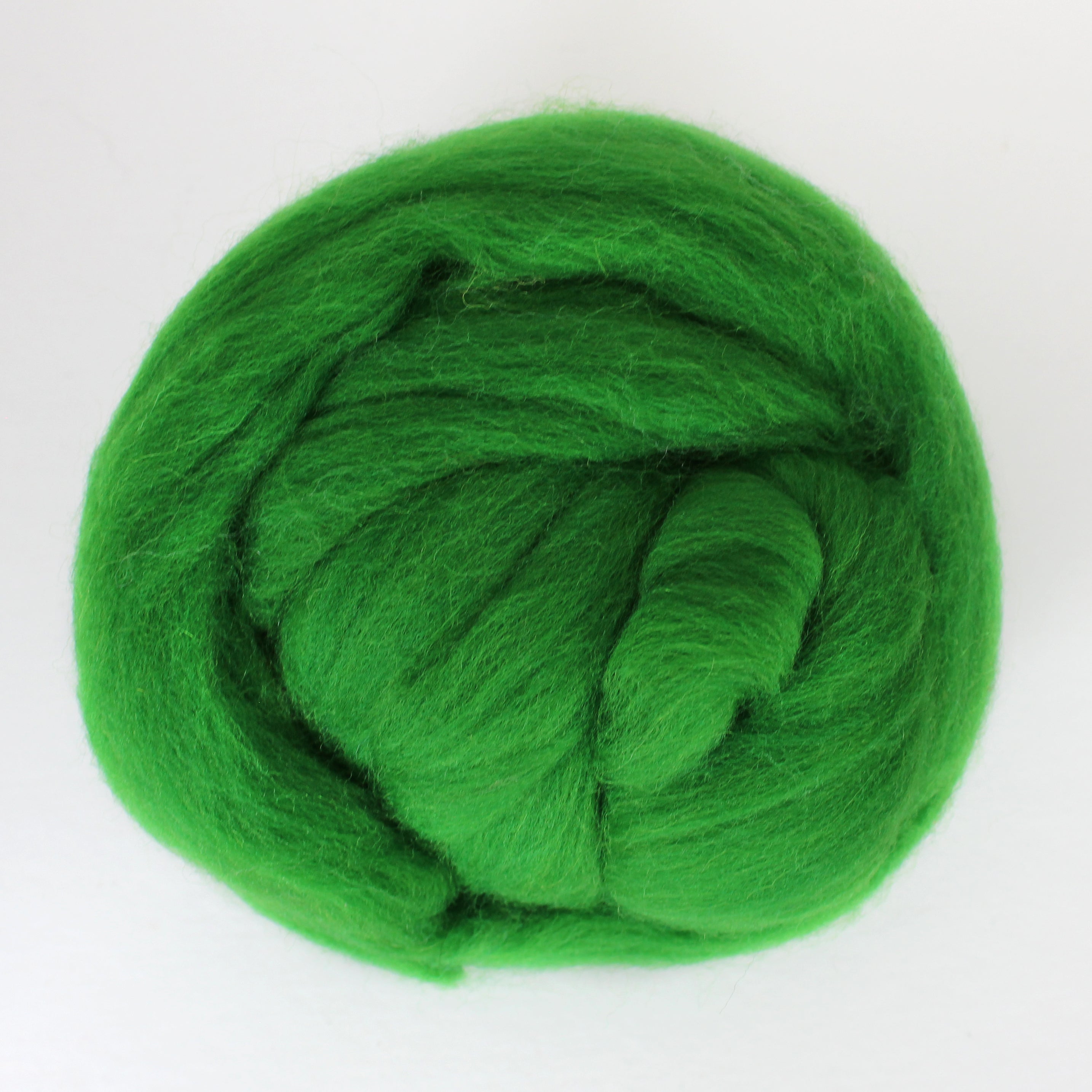 Merino wool roving Green Grass EF036