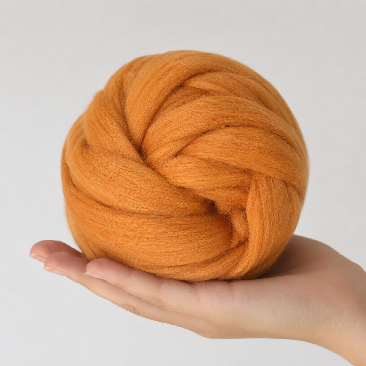 Needle felting wool Ochre EF039