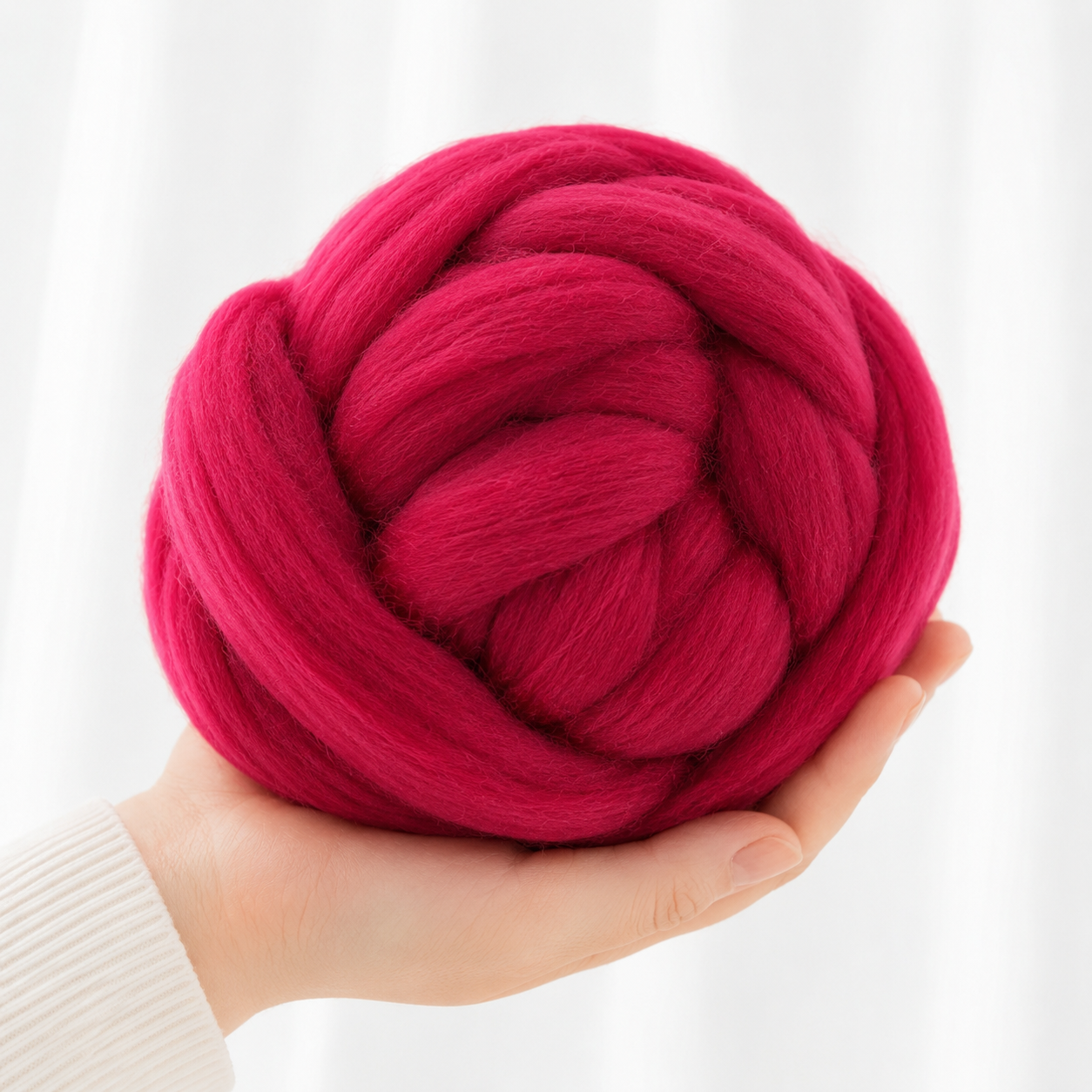Needle Felting Wool Pink Red EF080