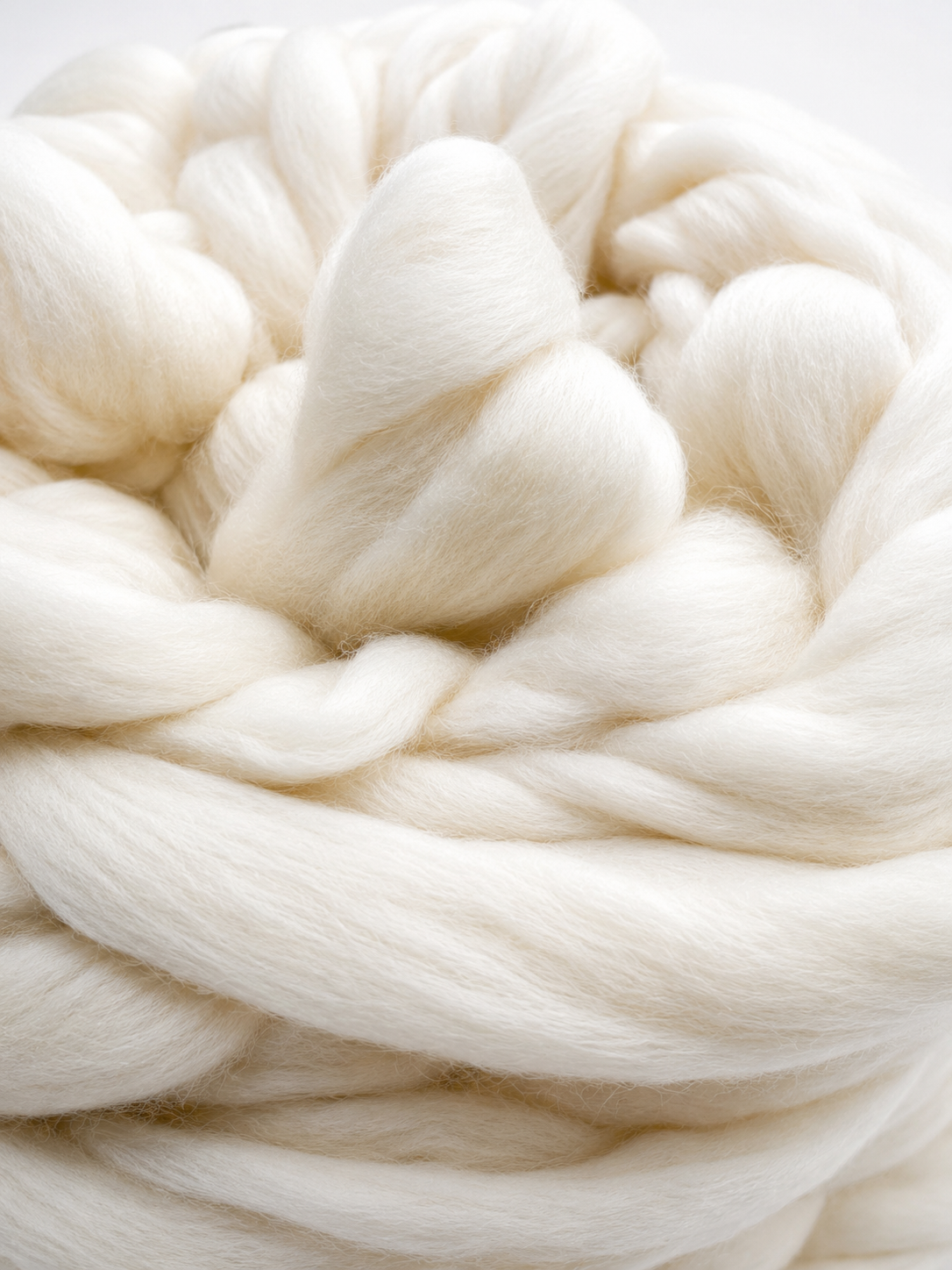 Merino wool top Natural white EF112