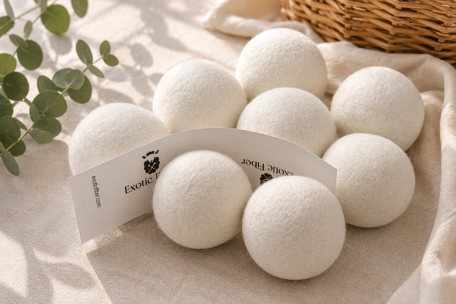 Merino wool dry balls EFDB001 White 