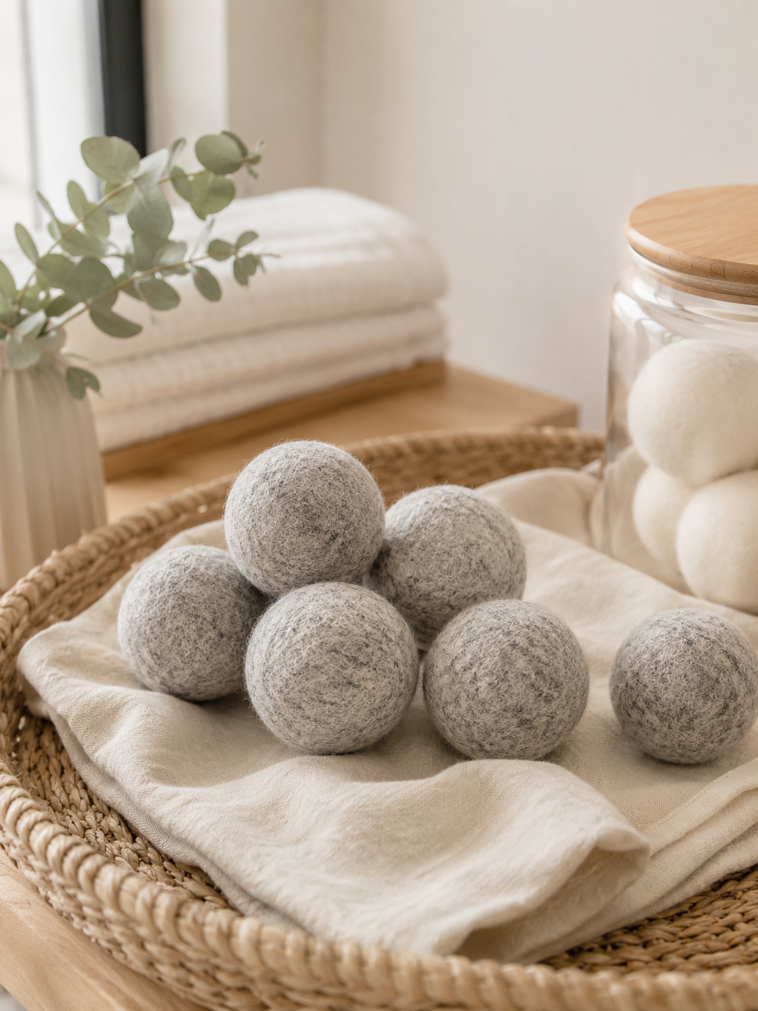 Merino Wool dry balls grey EFDB002