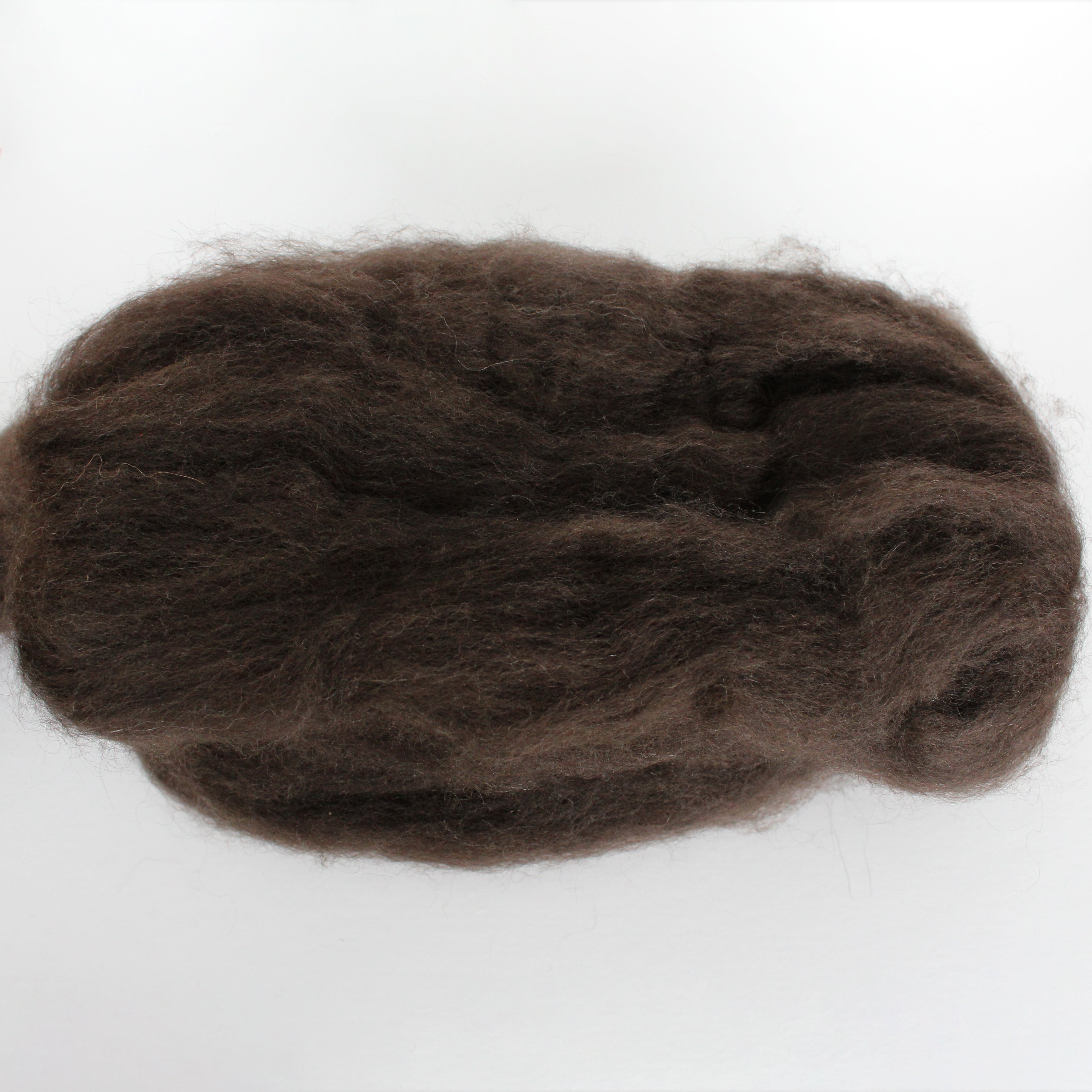 #115 PURE YAK DOWN DARK BROWN ROVING