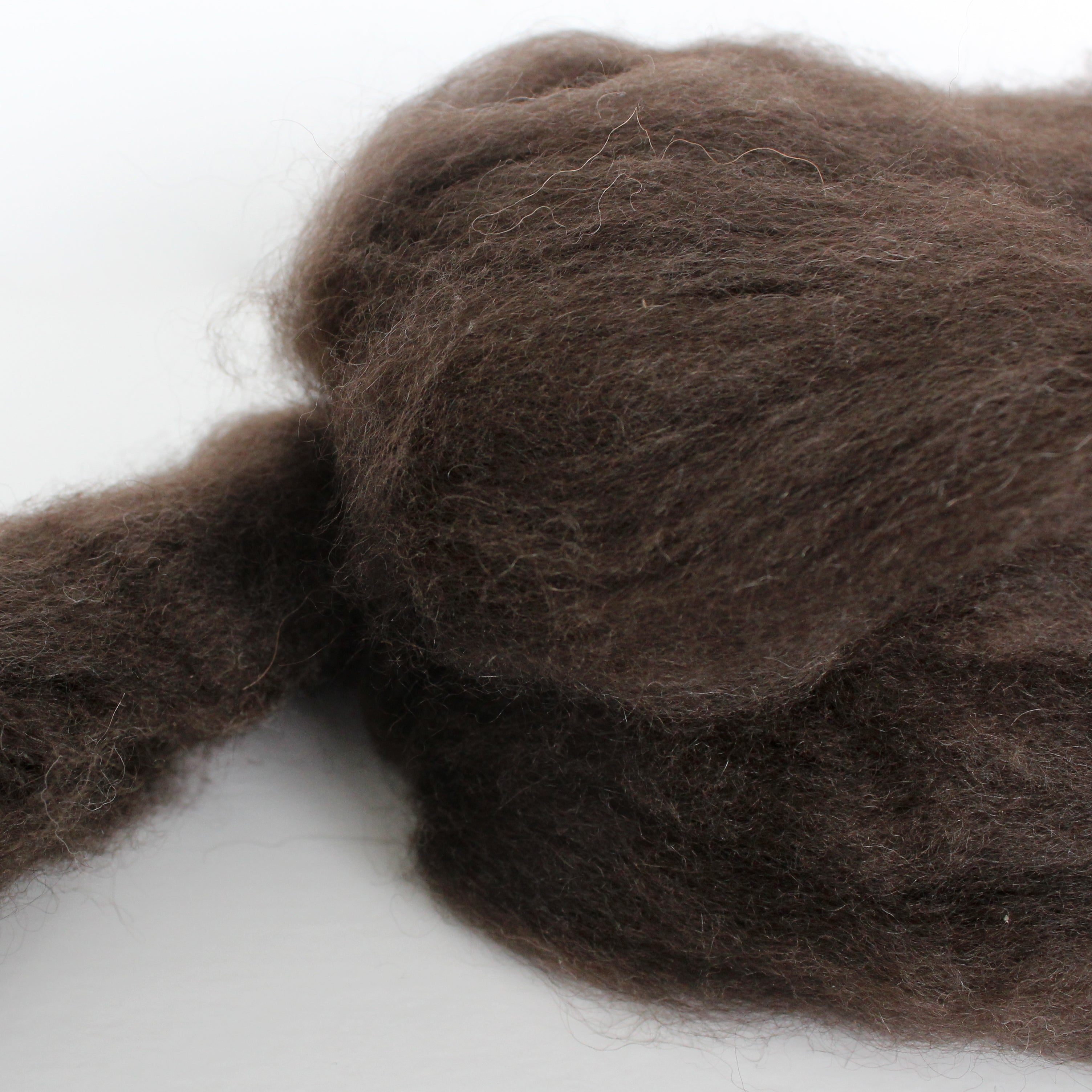 #115 PURE YAK DOWN DARK BROWN ROVING