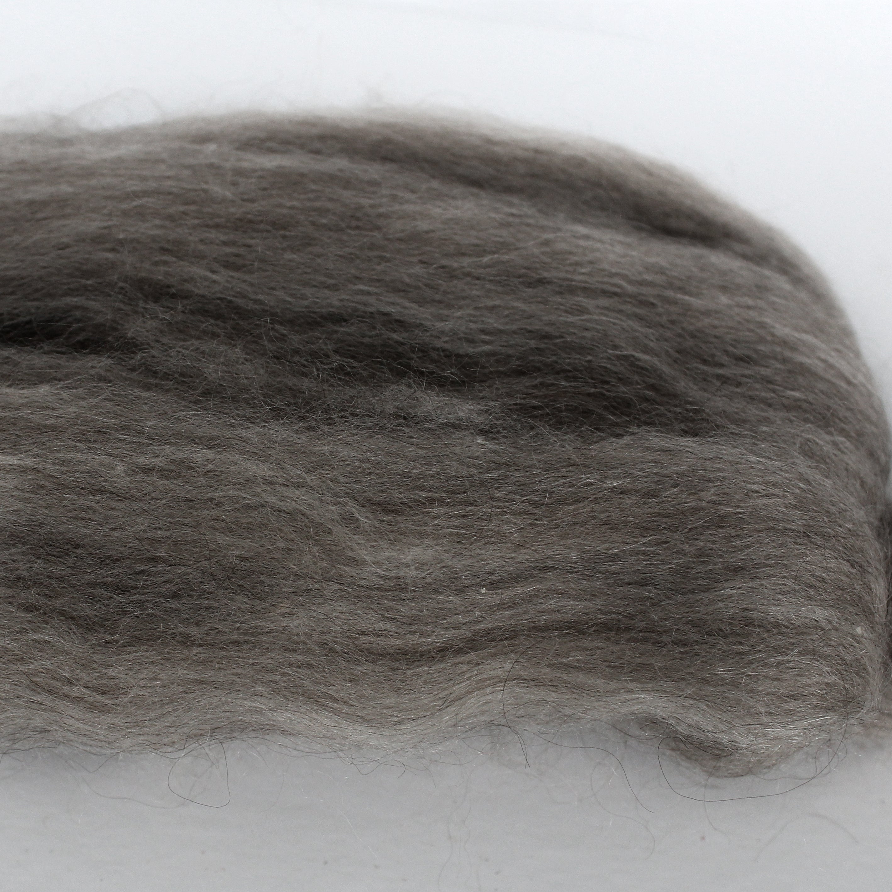 #119 PURE MOHAIR BROWN ROVING