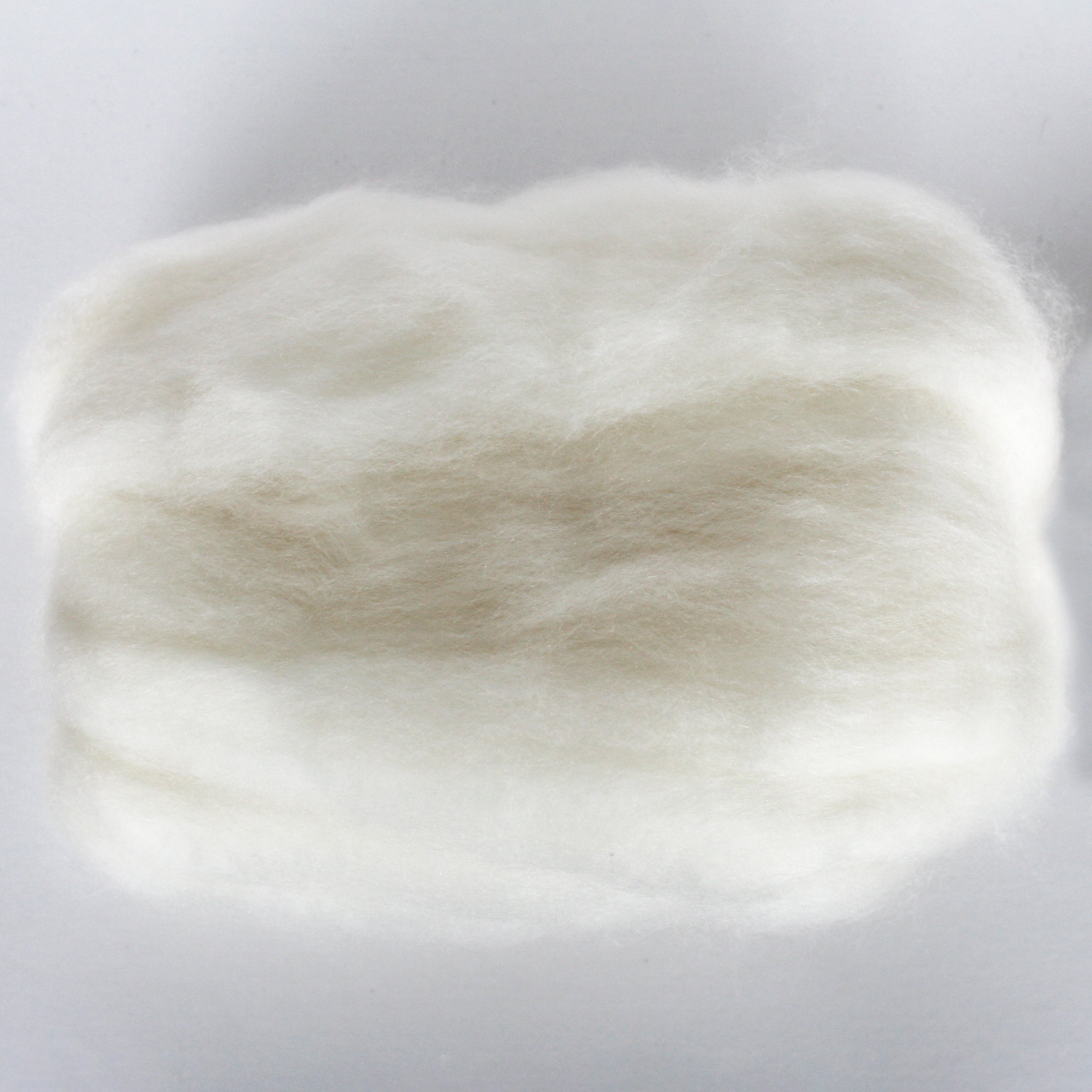 #114 PURE CASHMERE WHITE ROVING