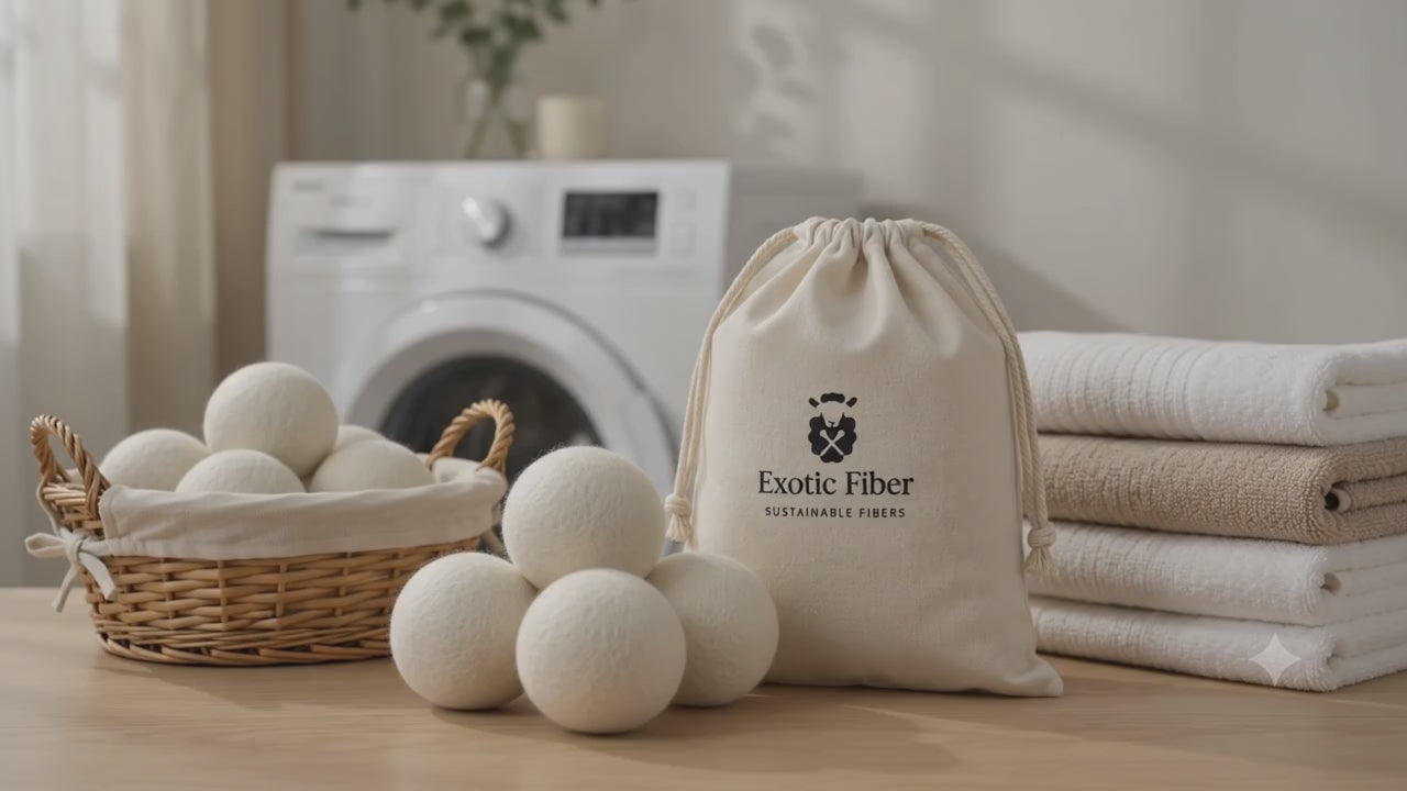 Merino Wool dry balls for laundry White 