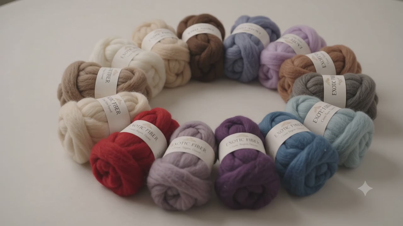 Merino Wool Roving | Beige | EF011